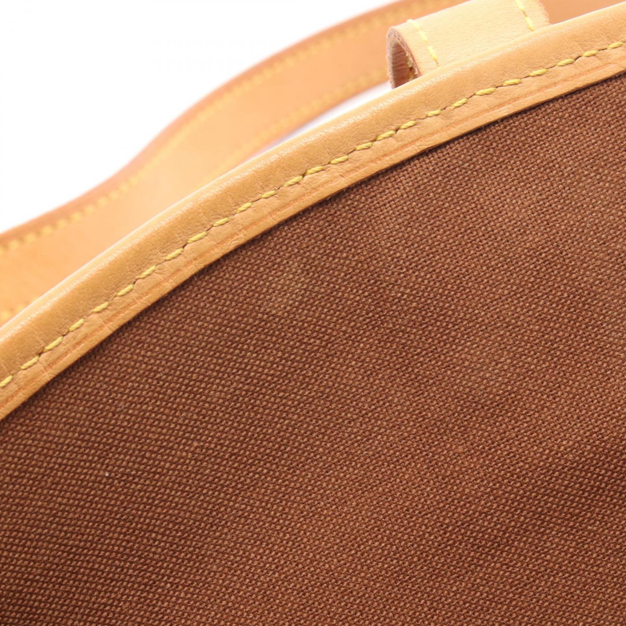 Louis Vuitton Brown Monogram Coated Canvas Leather Handbag Shoulder Bag (Pre-Owned)