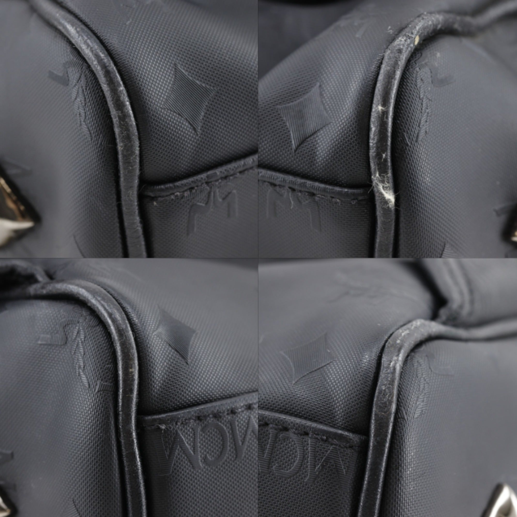Mcm Black Pvc Backpack (Pre-Owned)