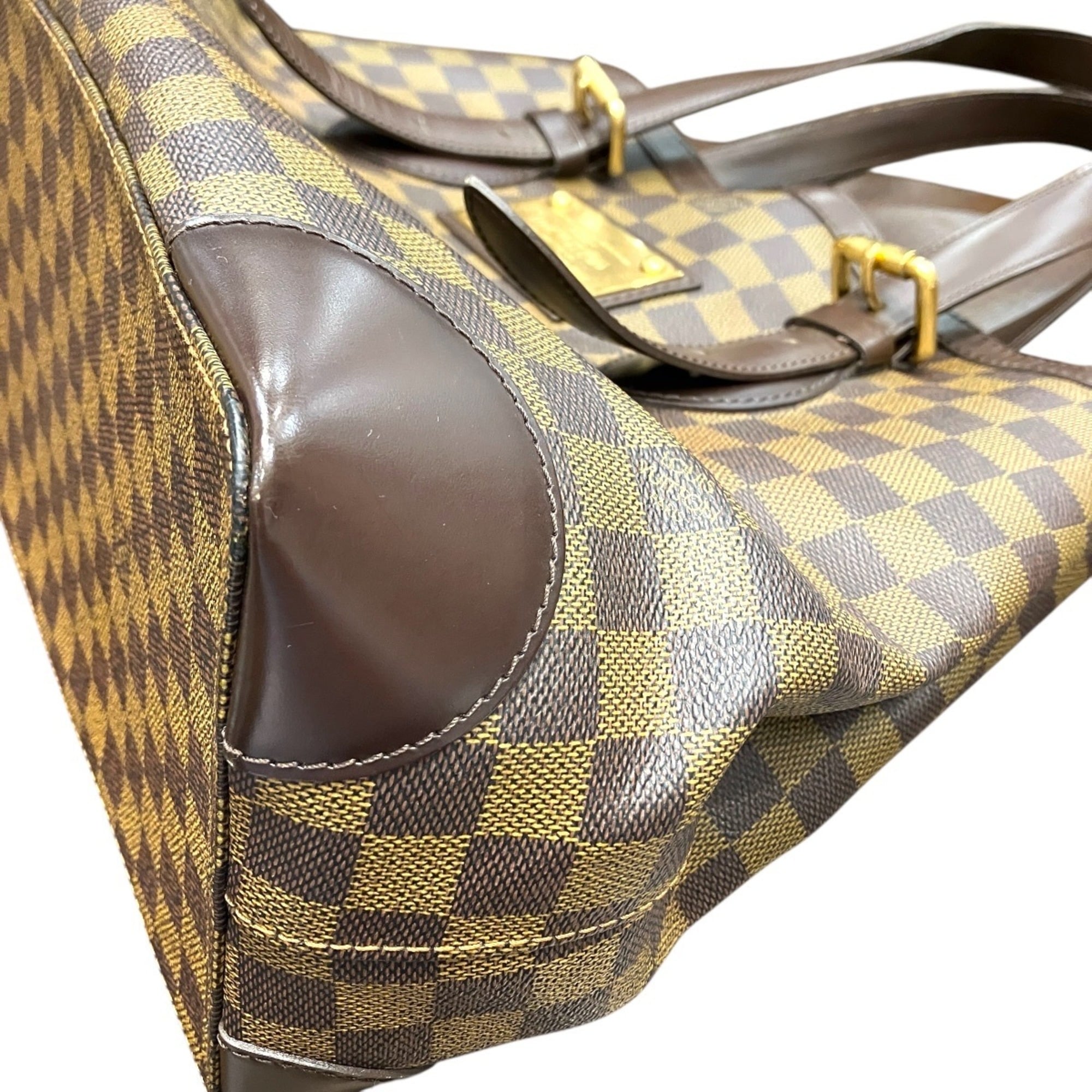 Louis Vuitton Damier Canvas Damier Canvas Leather Shoulder Bag (Pre-Owned)