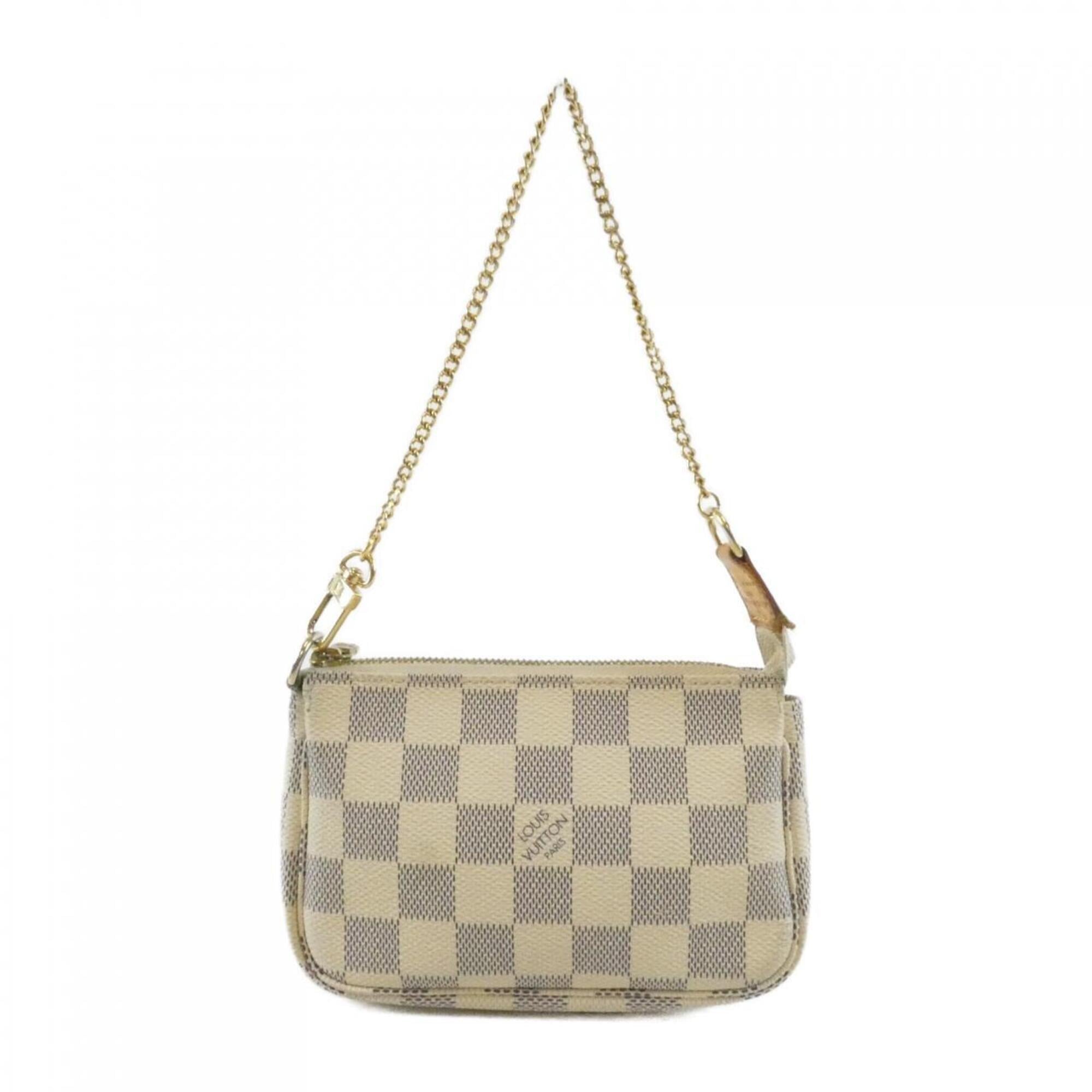 Louis Vuitton Damier Azur Azur Coated Canvas Pochette Pouch (Pre-Owned)