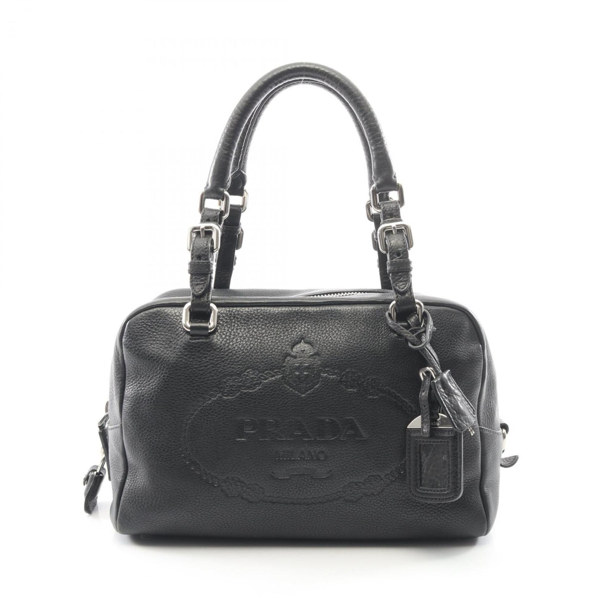 Prada Black Leather Handbag (Pre-Owned)