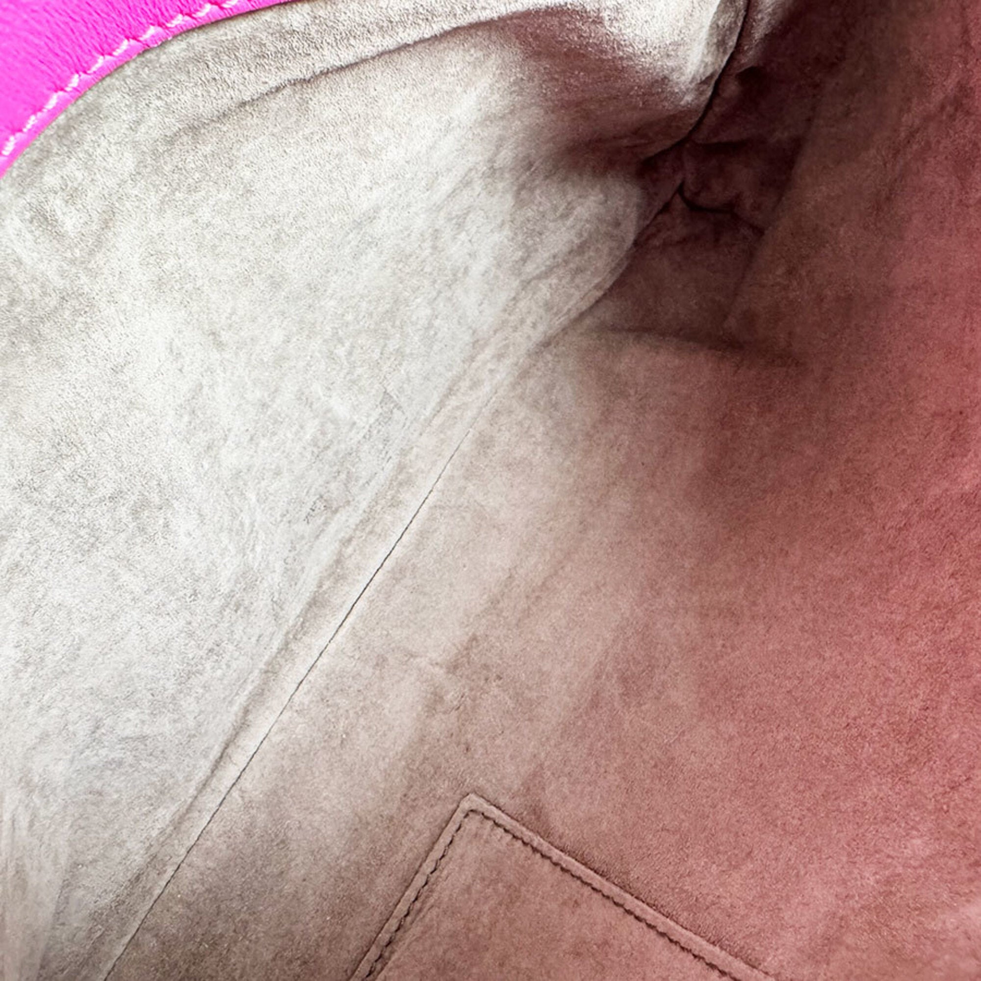 Bottega Veneta Pink Intrecciato Shoulder Bag (Pre-Owned)