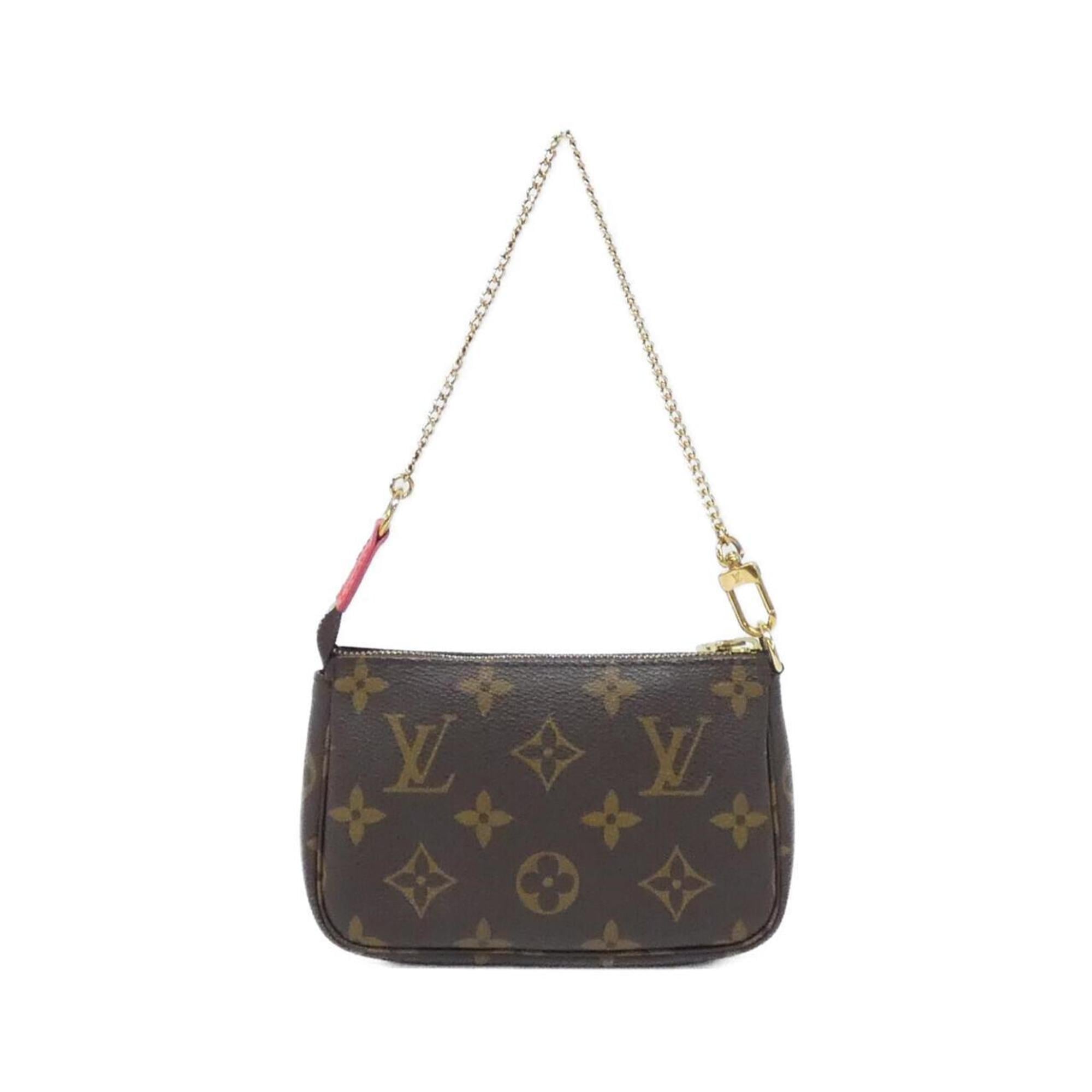 Louis Vuitton Marron Coated Canvas Pochette Pouch (Pre-Owned)