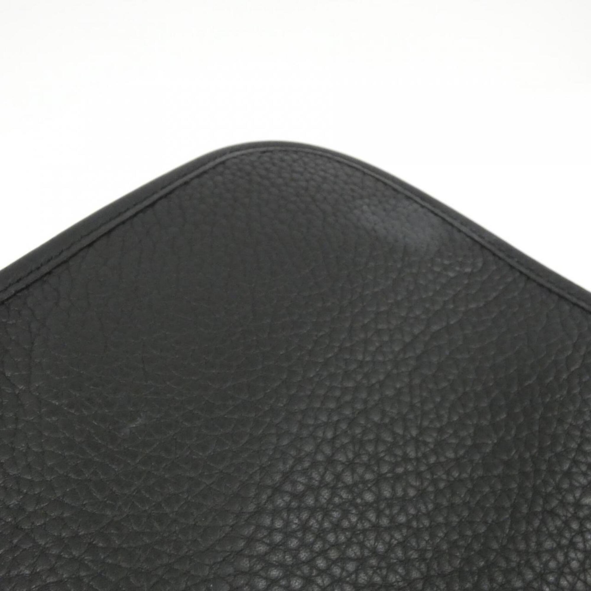 Hermes Black Taurillon Clemence Leather Handbag (Pre-Owned)