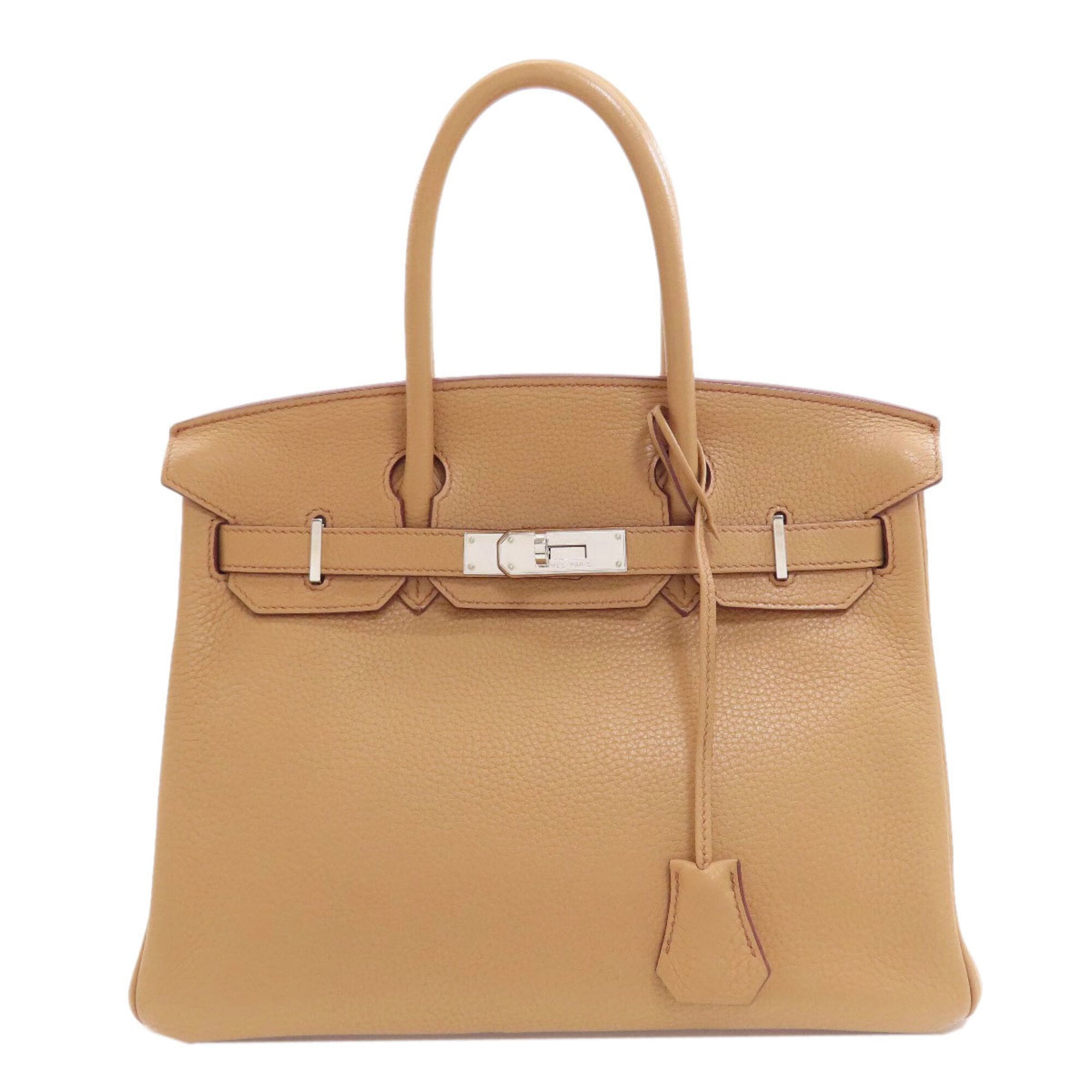 Hermes Brown Togo Leather Handbag (Pre-Owned)