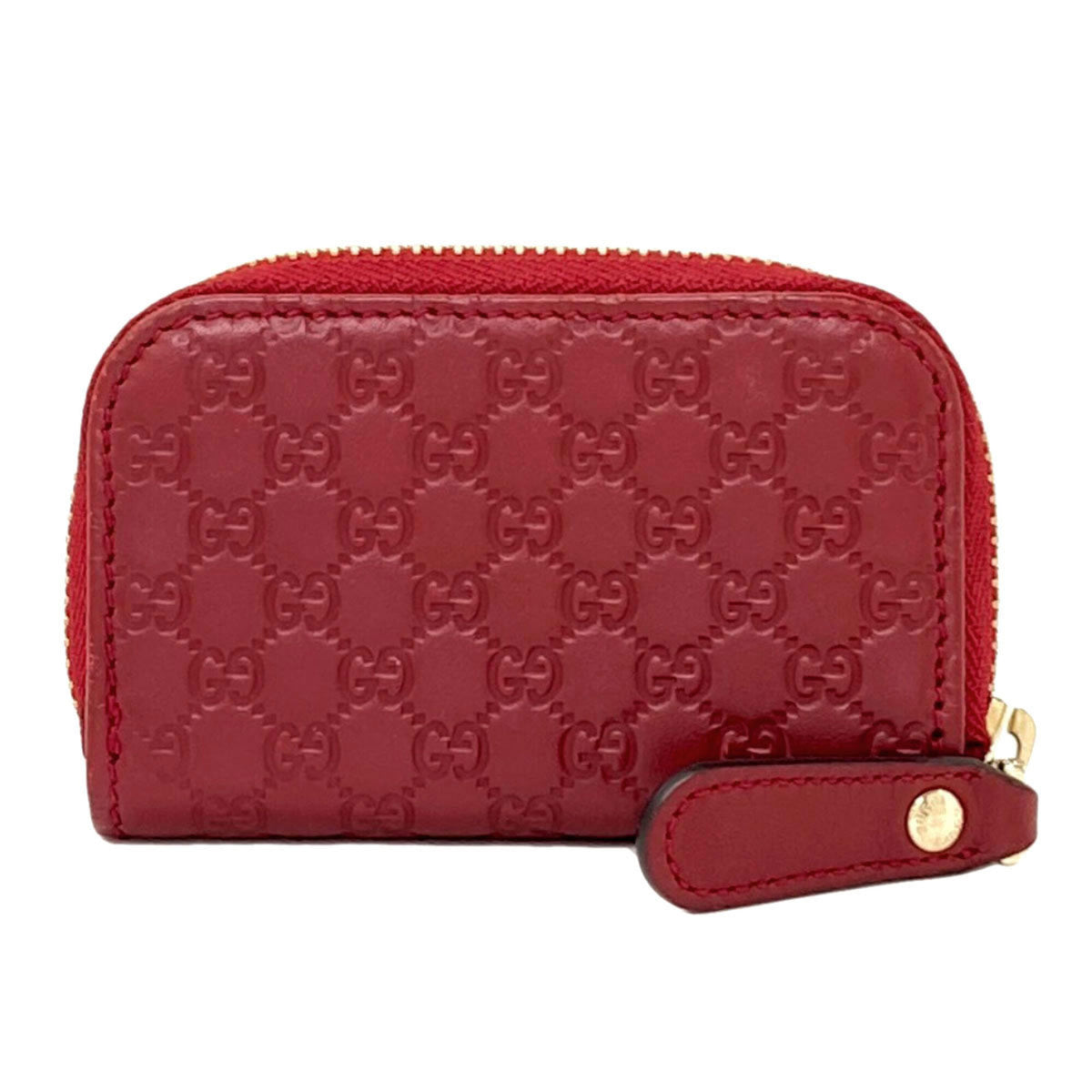Gucci Red Color Leather Coin Purse/Coin Case (Pre-Owned)