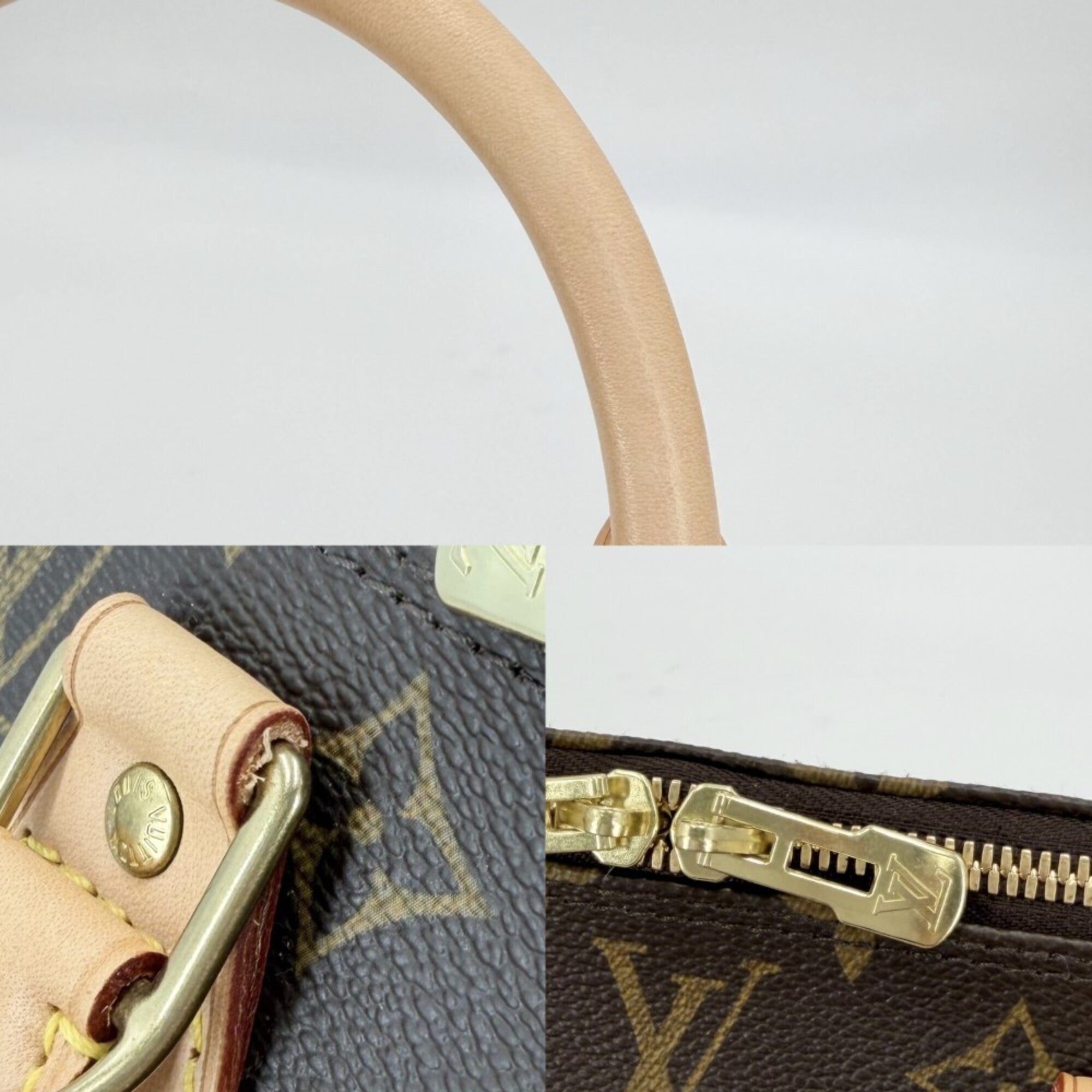 Louis Vuitton Brown Monogram Canvas Handbag (Pre-Owned)