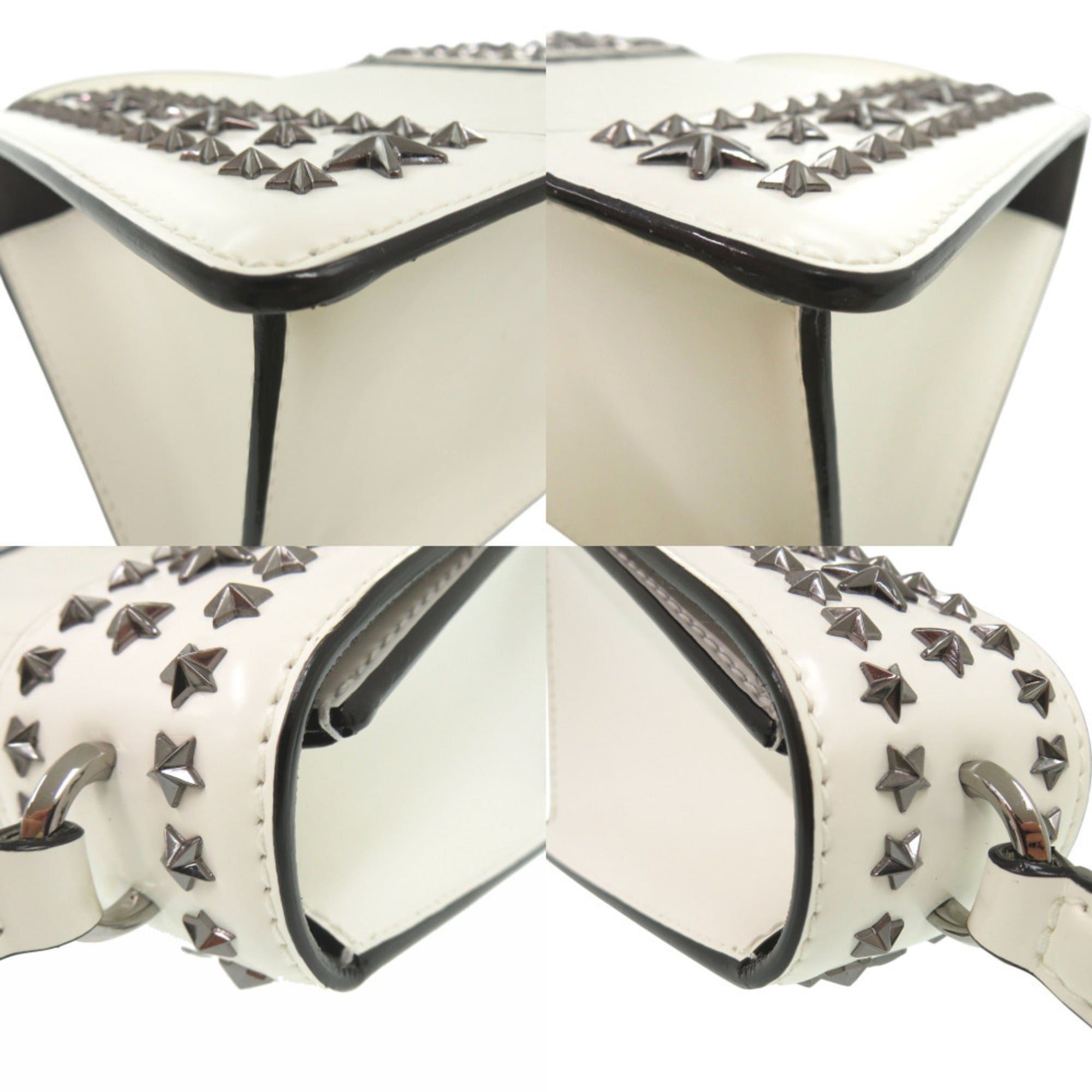 Jimmy Choo White Handbag Shoulder Bag (Pre-Owned)
