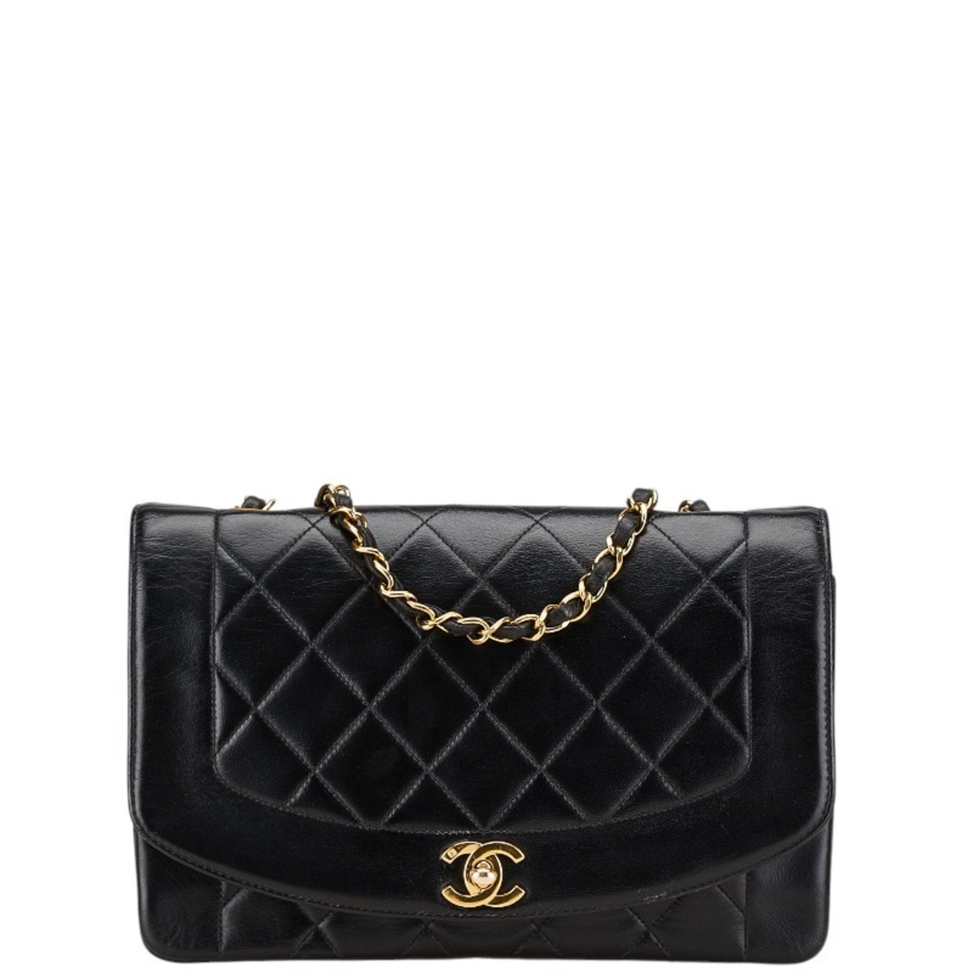 Chanel Black Leather Shoulder Bag (Pre-Owned)