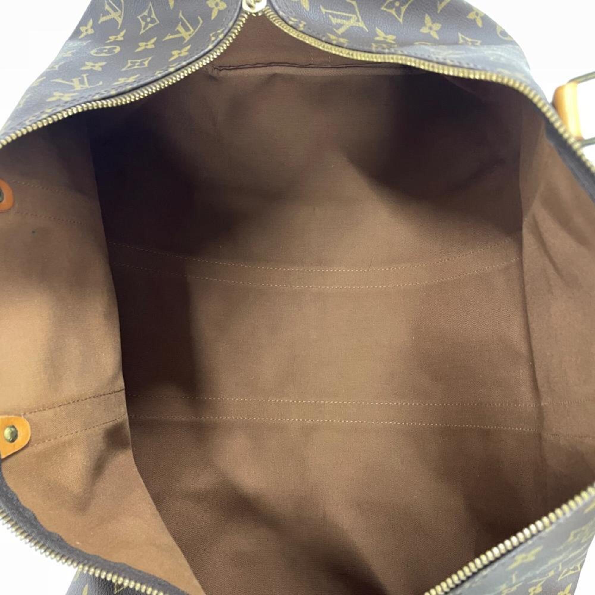 Louis Vuitton Brown Monogram Canvas Boston Bag (Pre-Owned)