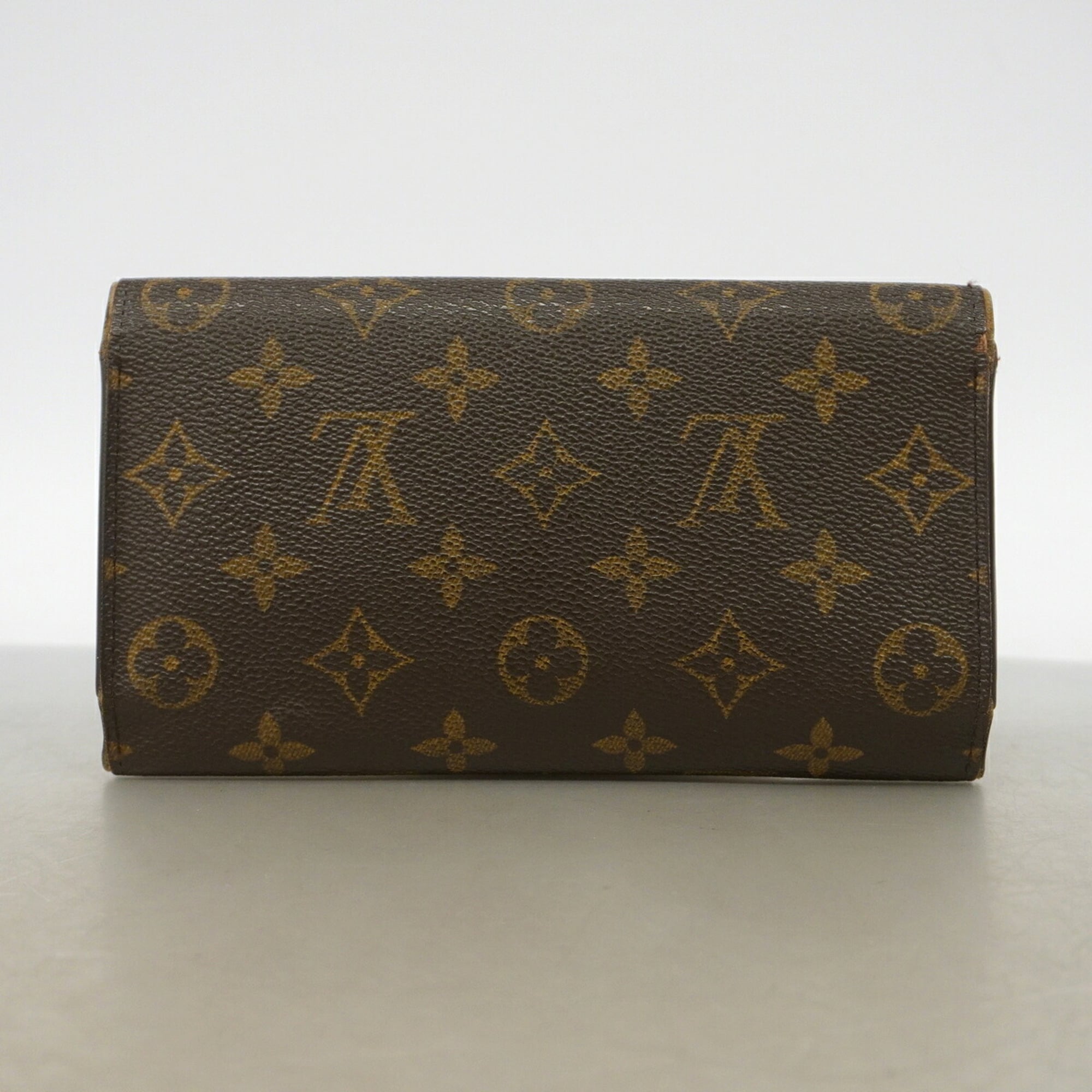 Louis Vuitton Brown Long Wallet (Tri-Fold) (Pre-Owned)