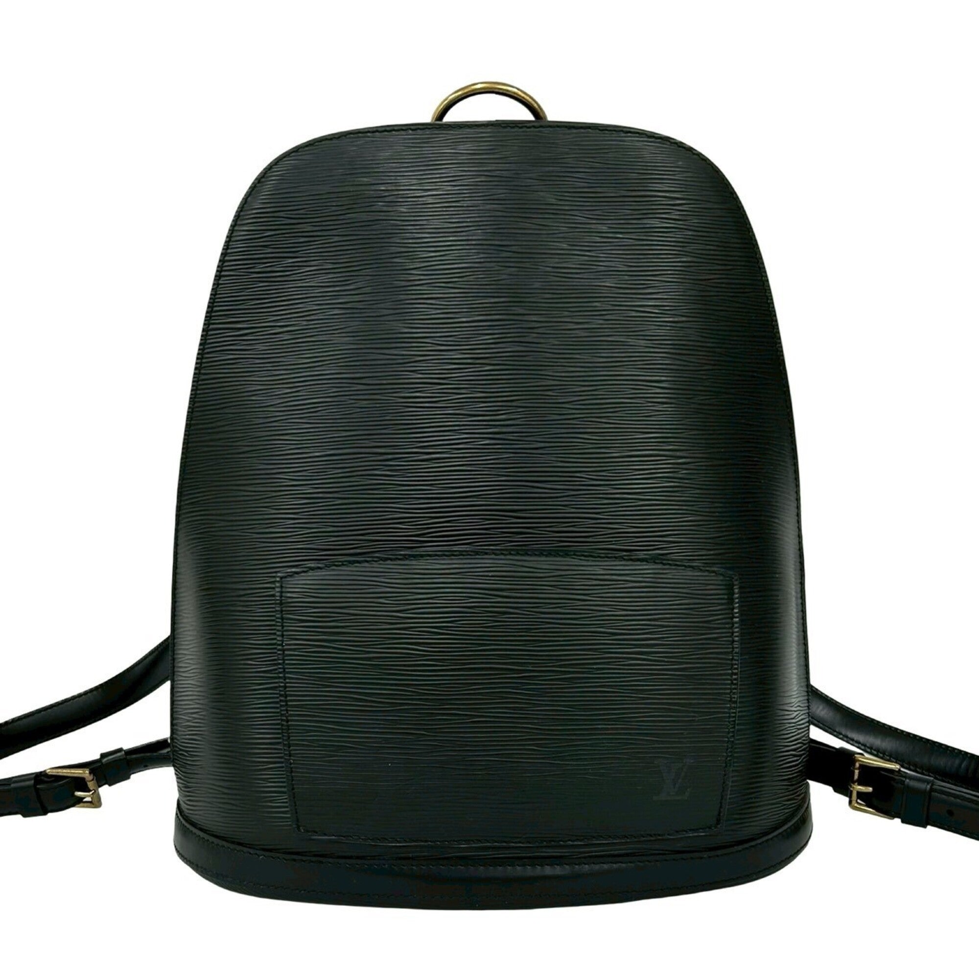 Louis Vuitton Black Leather Backpack (Pre-Owned)