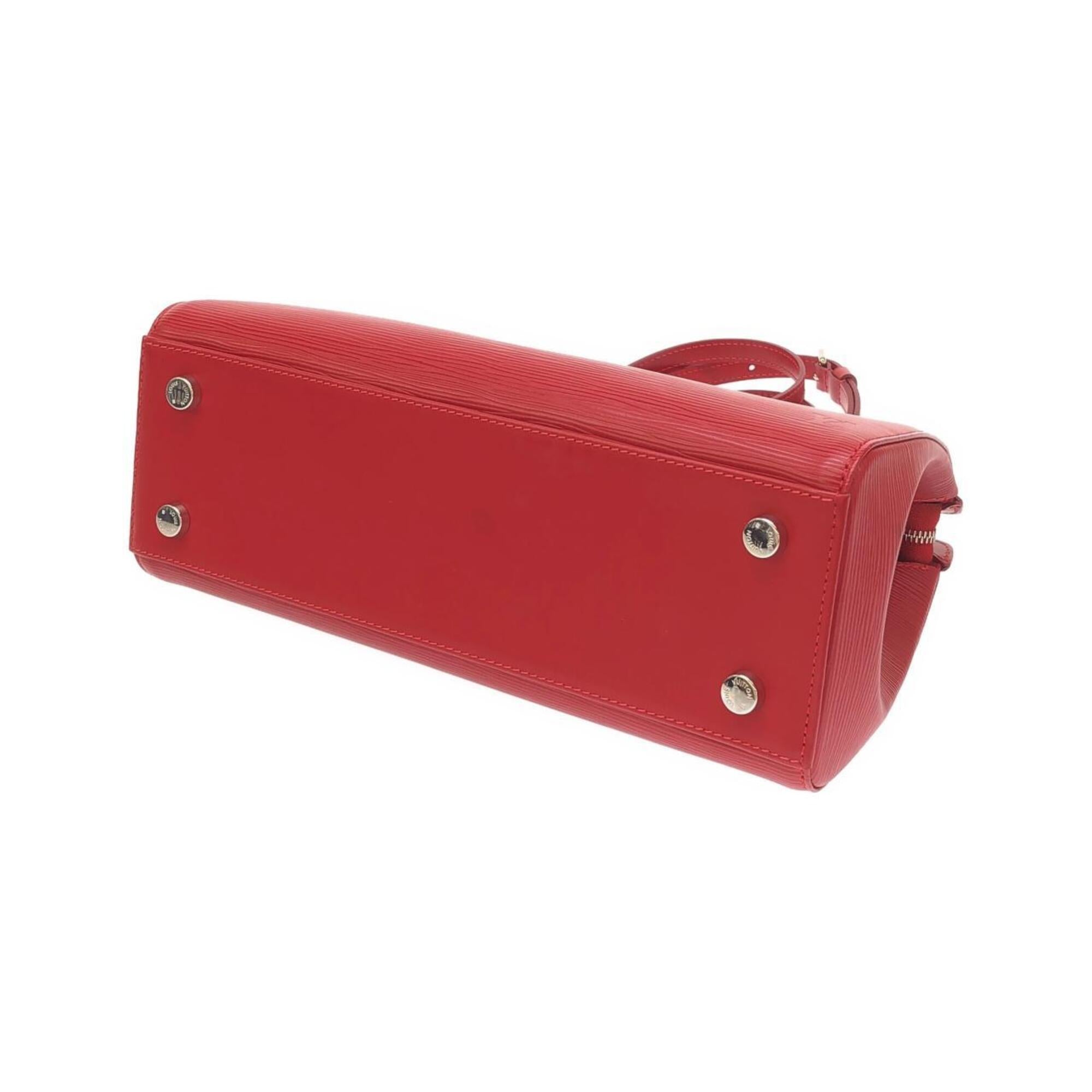 Louis Vuitton Carmine Red Color Leather Handbag (Pre-Owned)