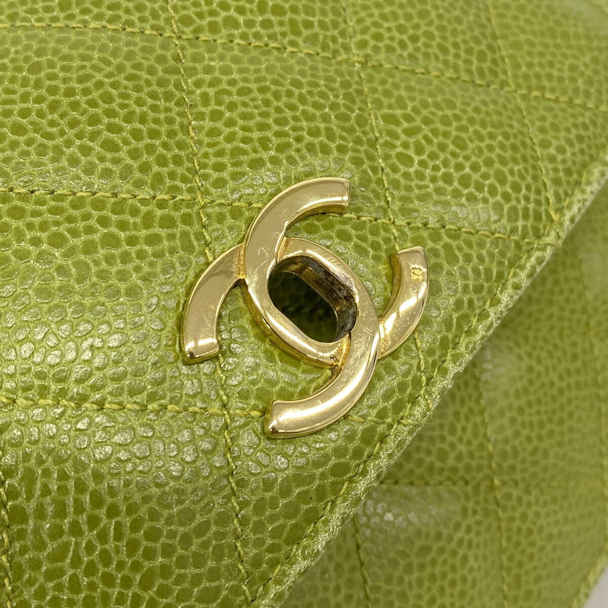 Chanel Moss Green Grained Calfskin Fanny Pack (Pre-Owned)