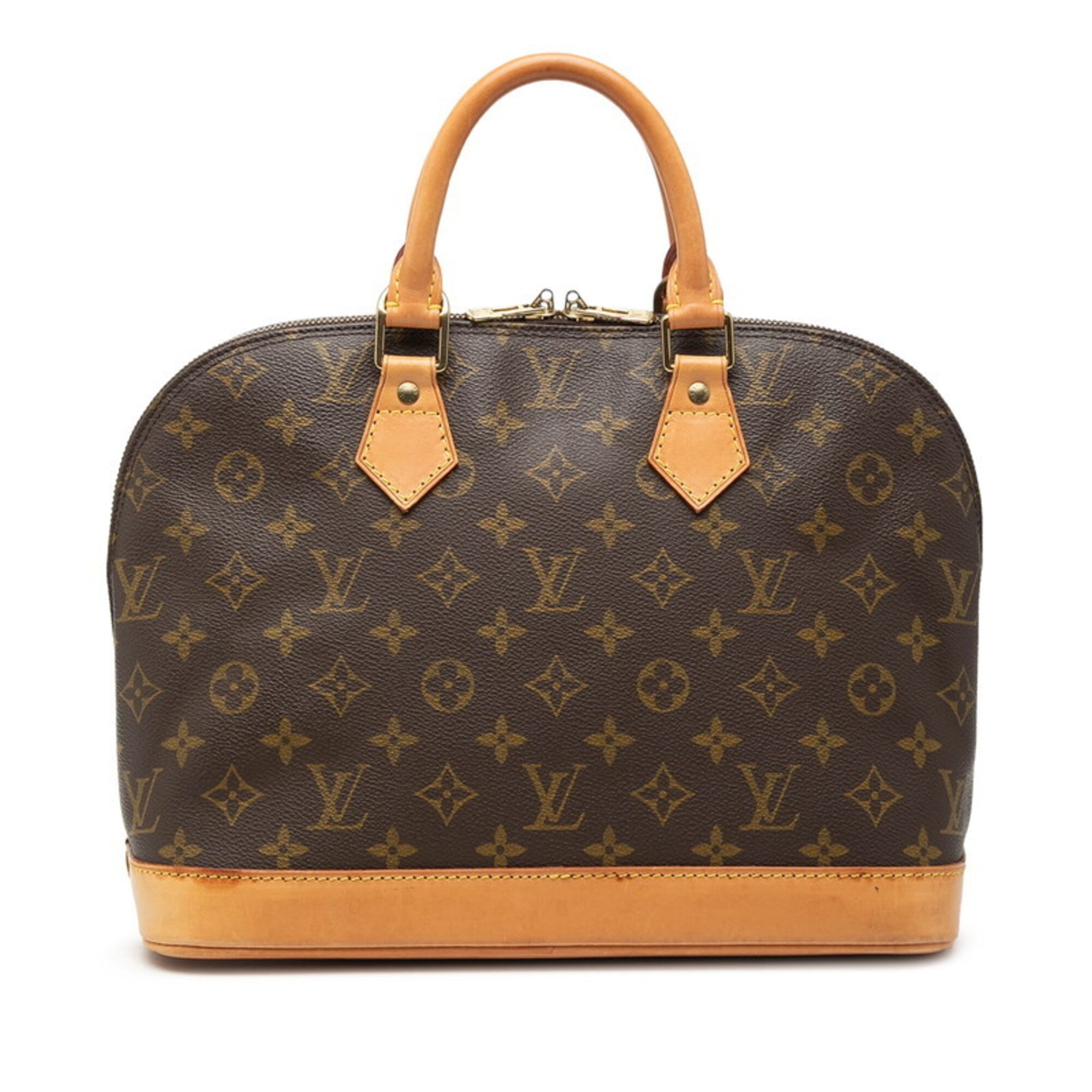 Louis Vuitton Monogram Brown Pvc Leather Handbag (Pre-Owned)