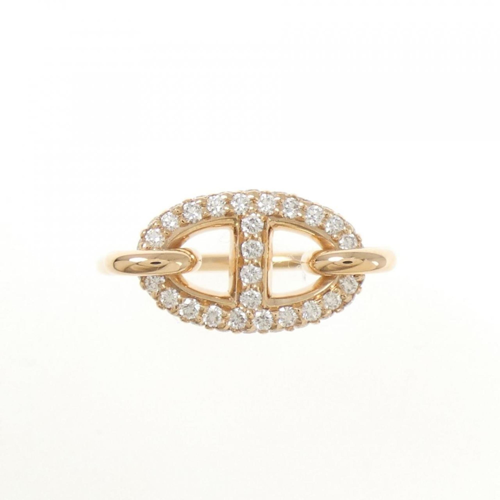 Hermes Pink Gold (18K) Band Ring (Pre-Owned)
