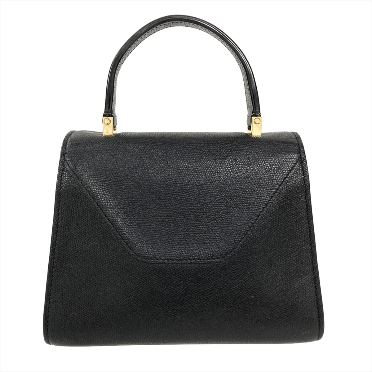 Valextra Black Leather Shoulder Bag (Pre-Owned)