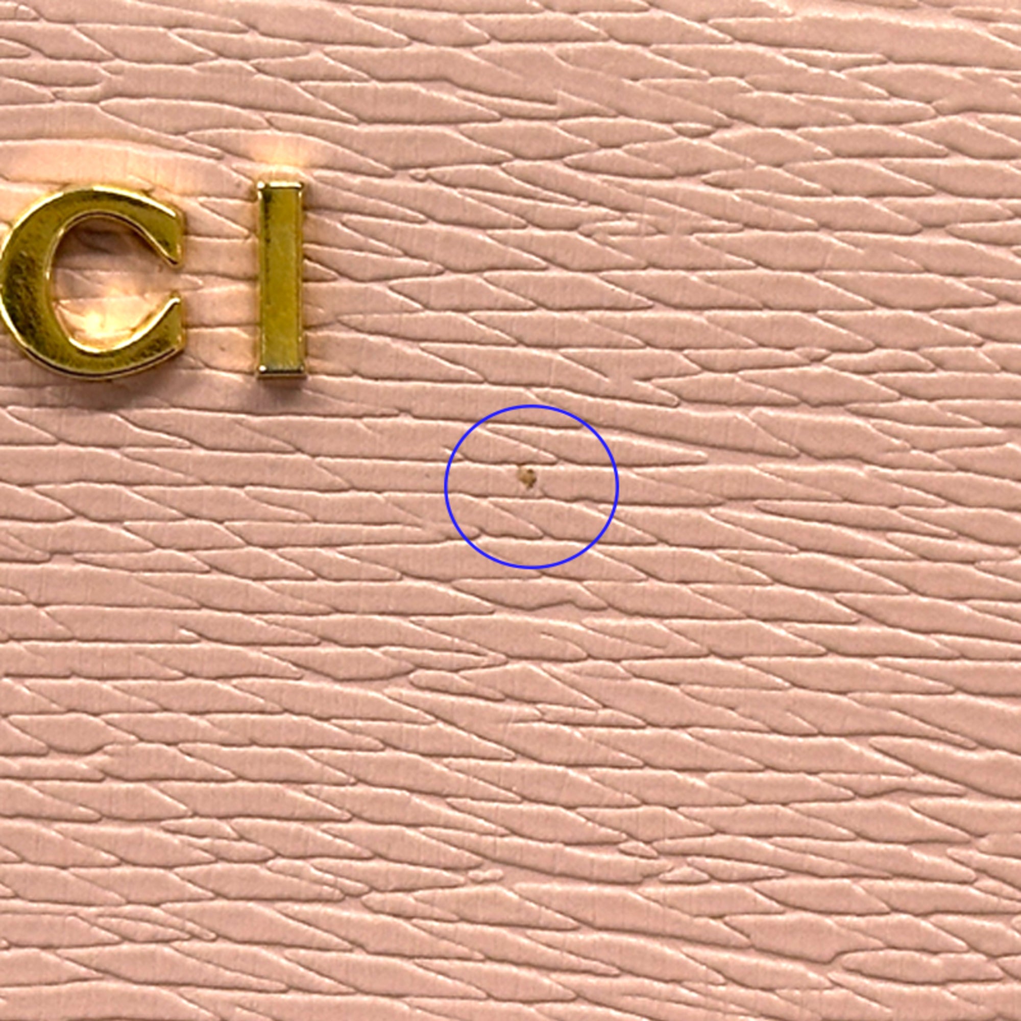 Gucci Pink Leather Coin Purse/Coin Case (Pre-Owned)