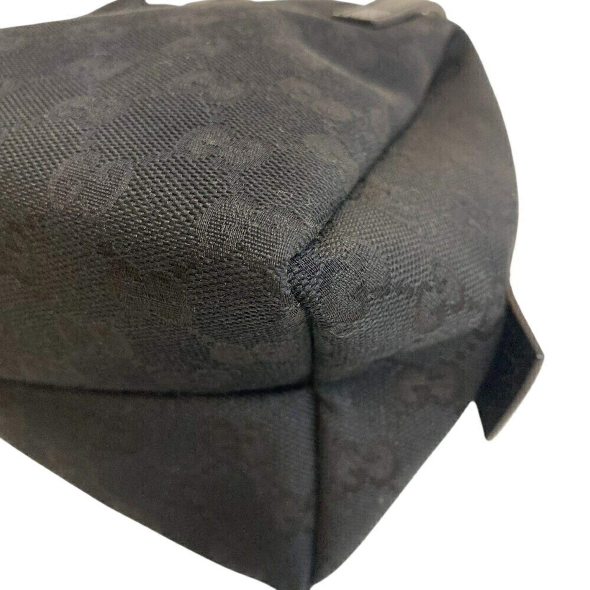 Gucci Black Gg Canvas Handbag (Pre-Owned)