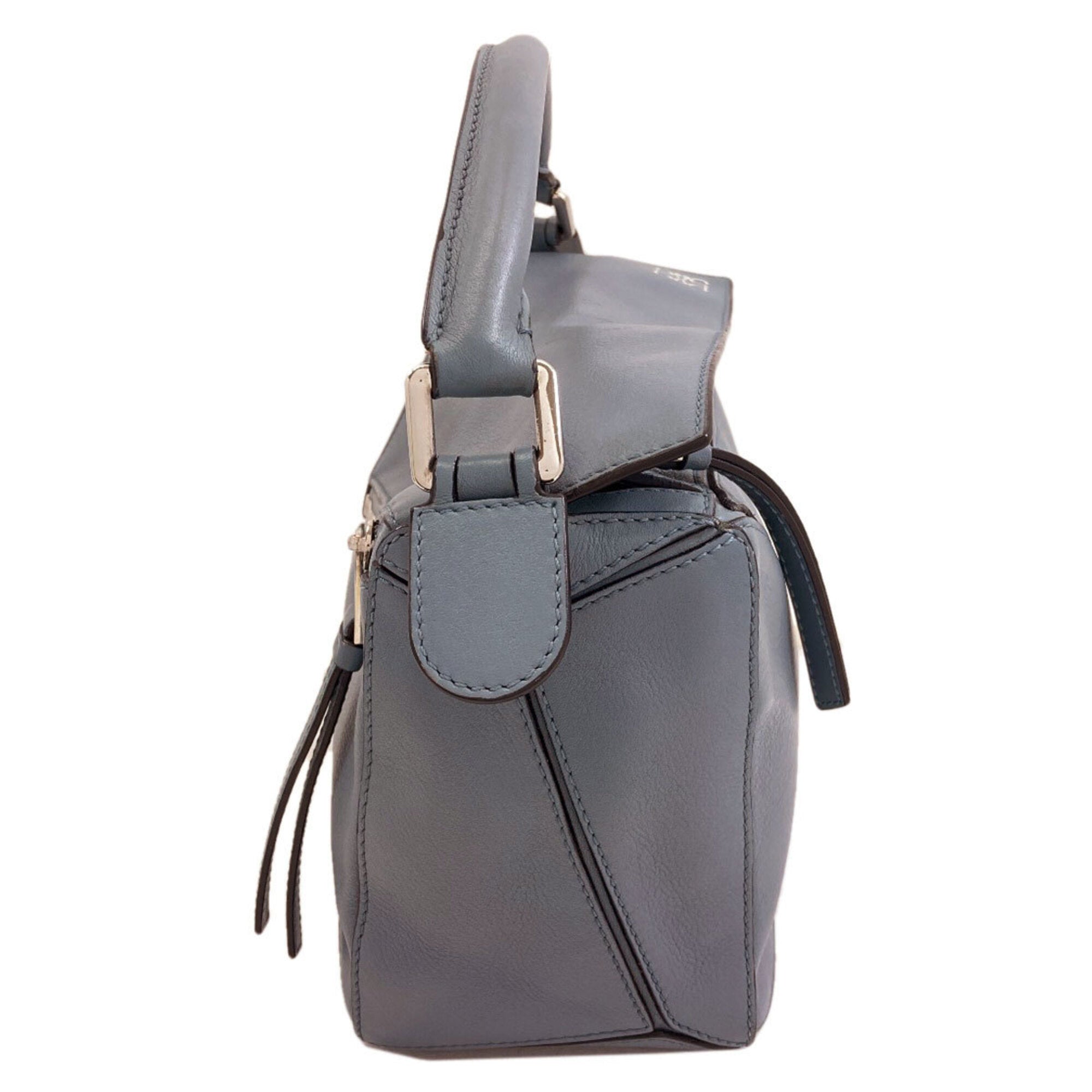 Loewe Puzzle Light Blue Leather Handbag (Pre-Owned)