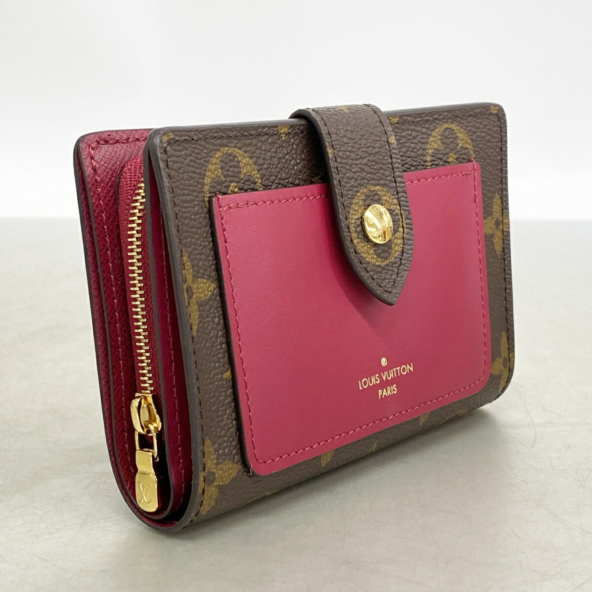 Louis Vuitton Brown Fuchsia Wallet (Bi-Fold) (Pre-Owned)
