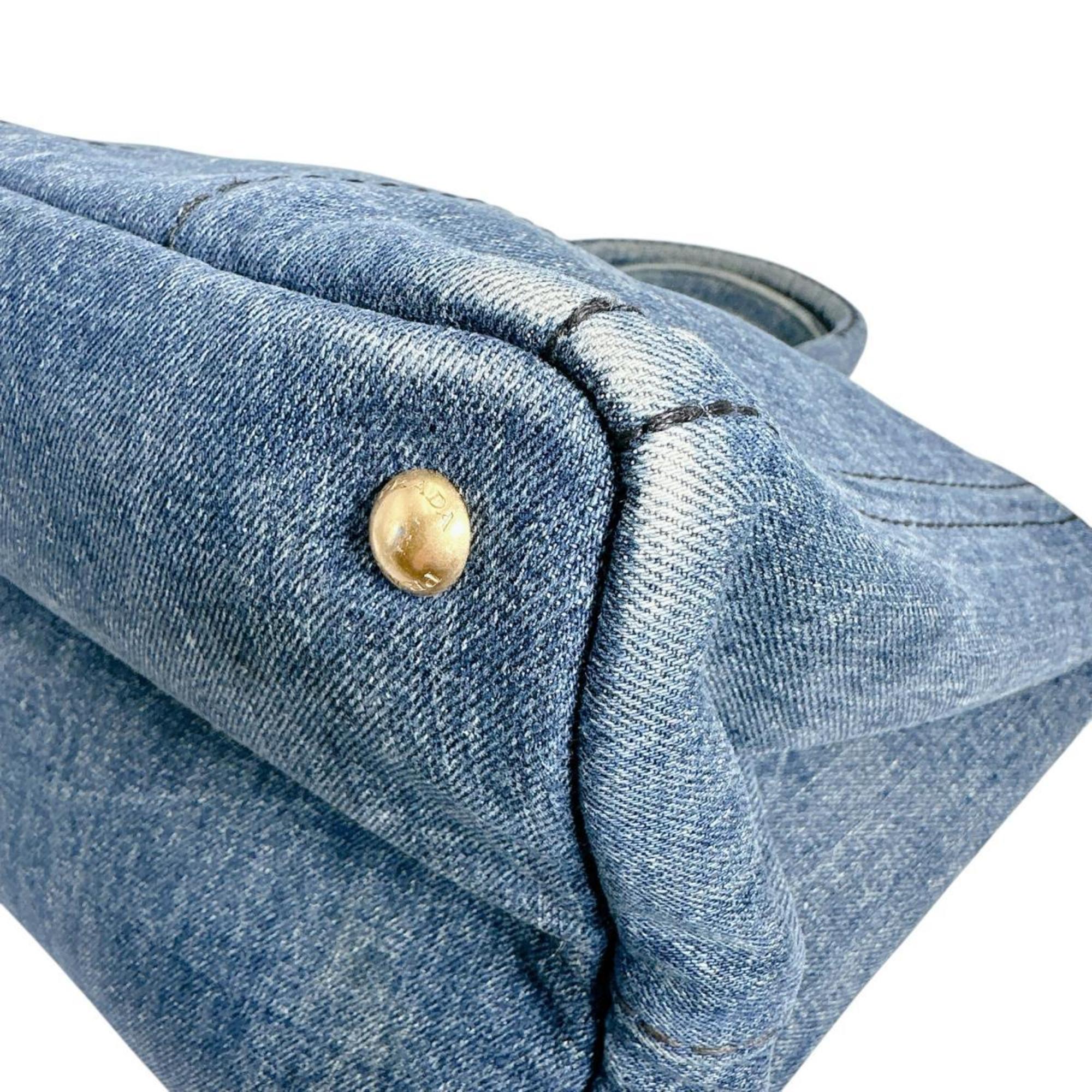 Prada Blue Denim Tote Bag (Pre-Owned)