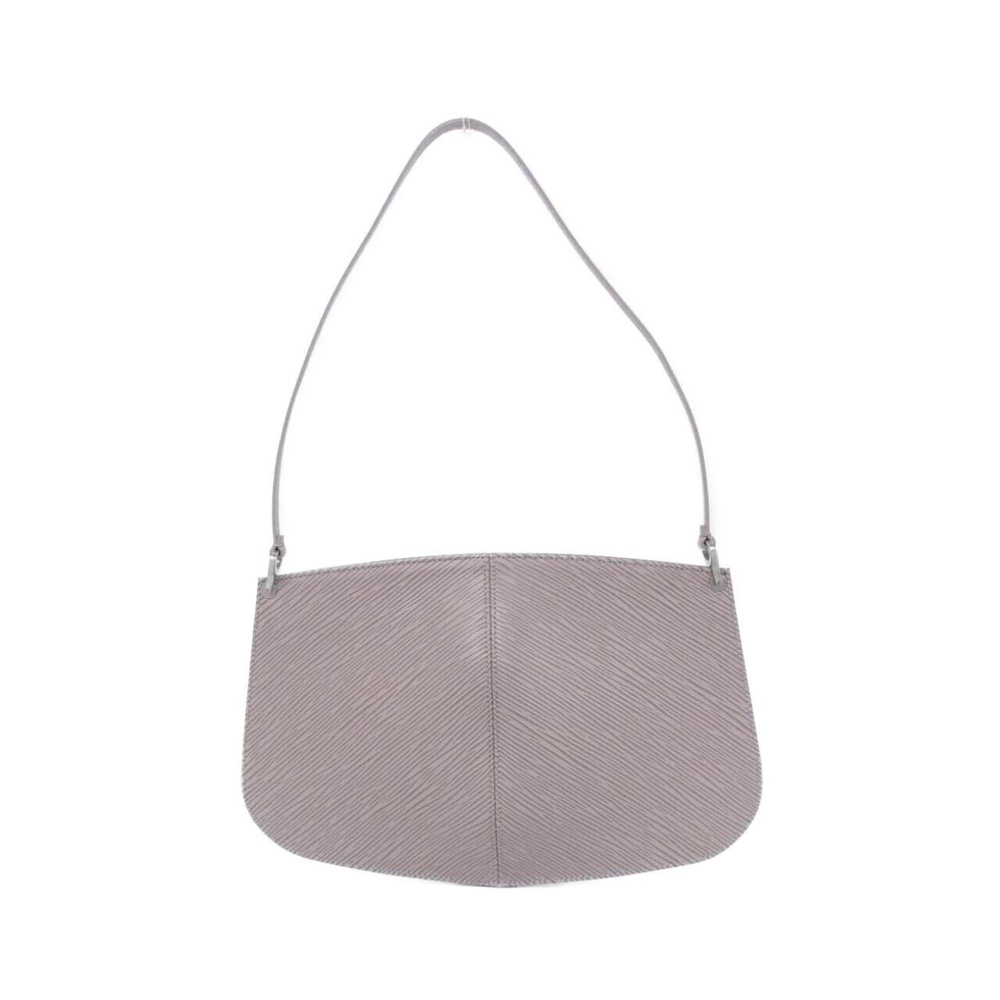 Louis Vuitton Purple Silver Leather Pochette Pouch (Pre-Owned)