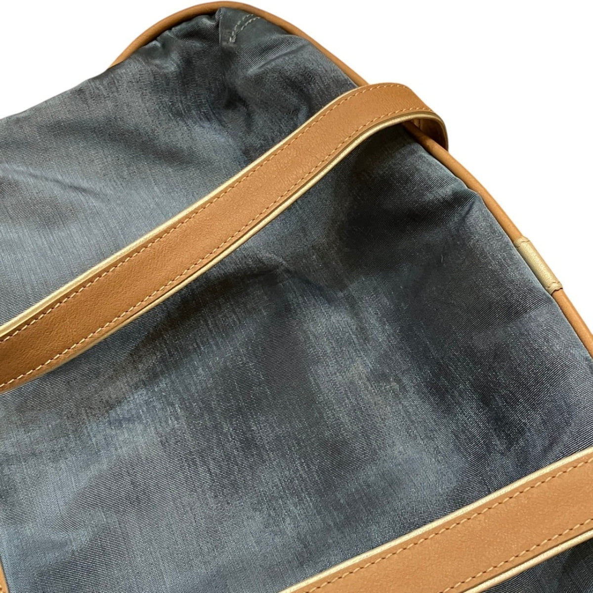 Loewe Blue Nylon Leather Handbag (Pre-Owned)