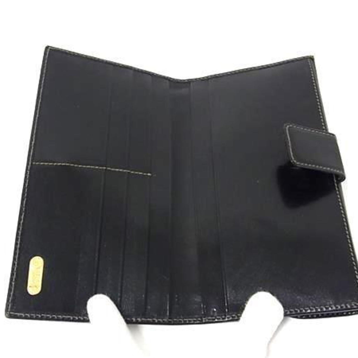 Fendi Black Brown Canvas Leather Wallet (Bi-Fold) (Pre-Owned)