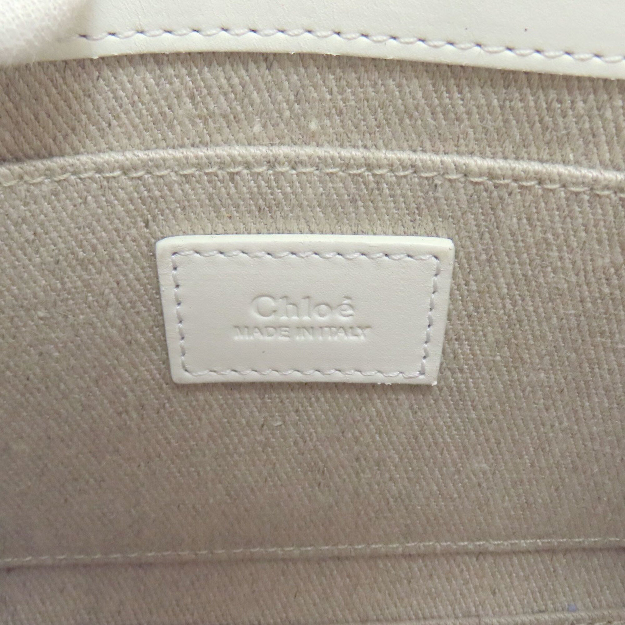 Chloé White Leather Handbag (Pre-Owned)