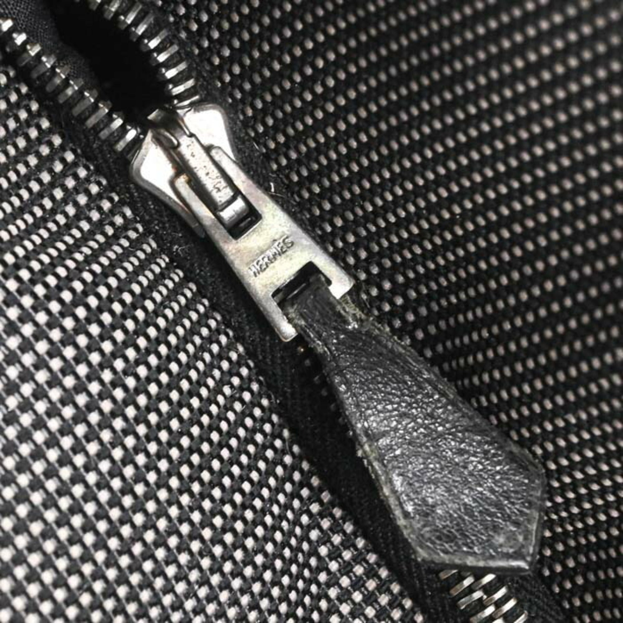 Hermes Gray Canvas Tote Bag (Pre-Owned)