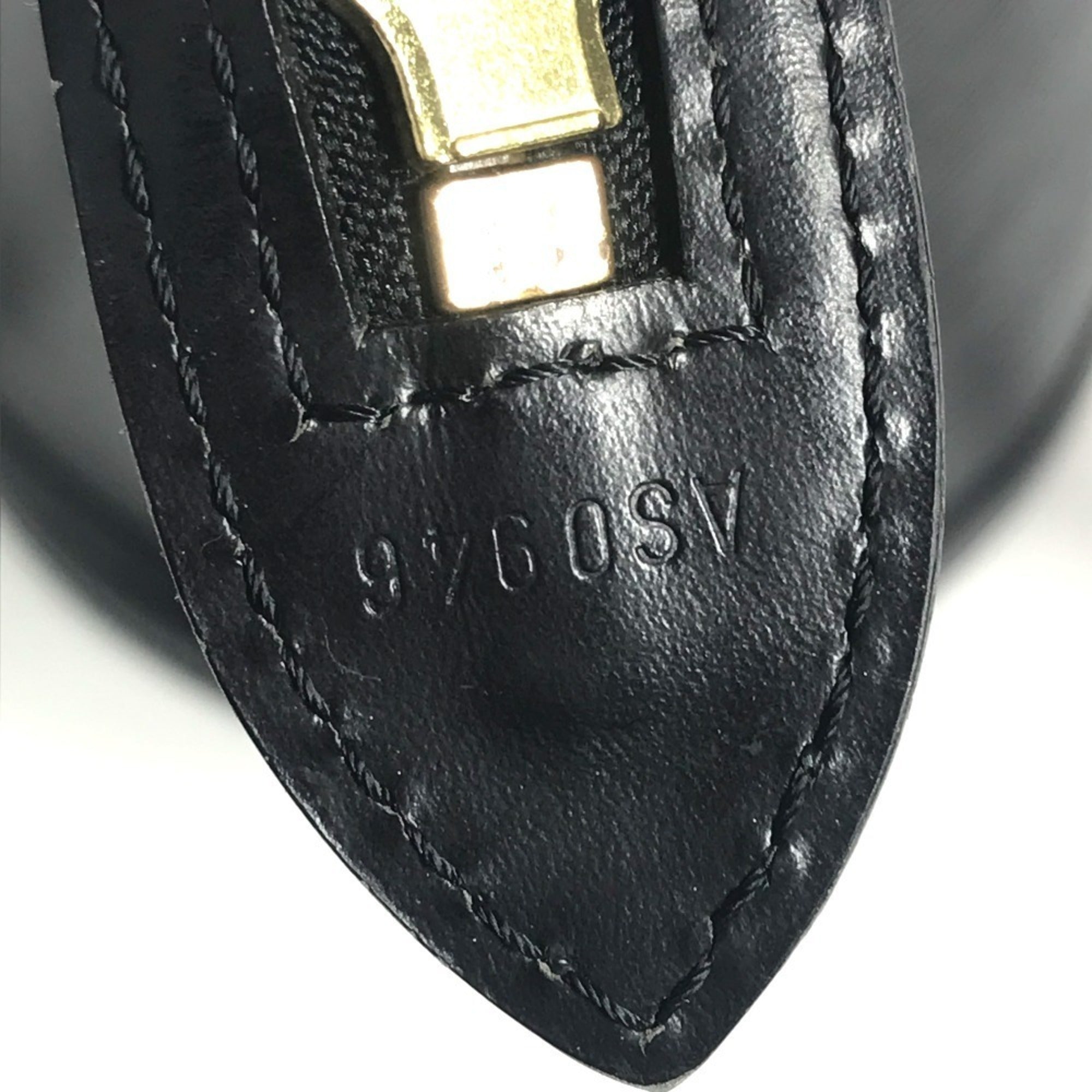 Louis Vuitton Black Noir Epi Leather Shoulder Bag Tote Bag (Pre-Owned)