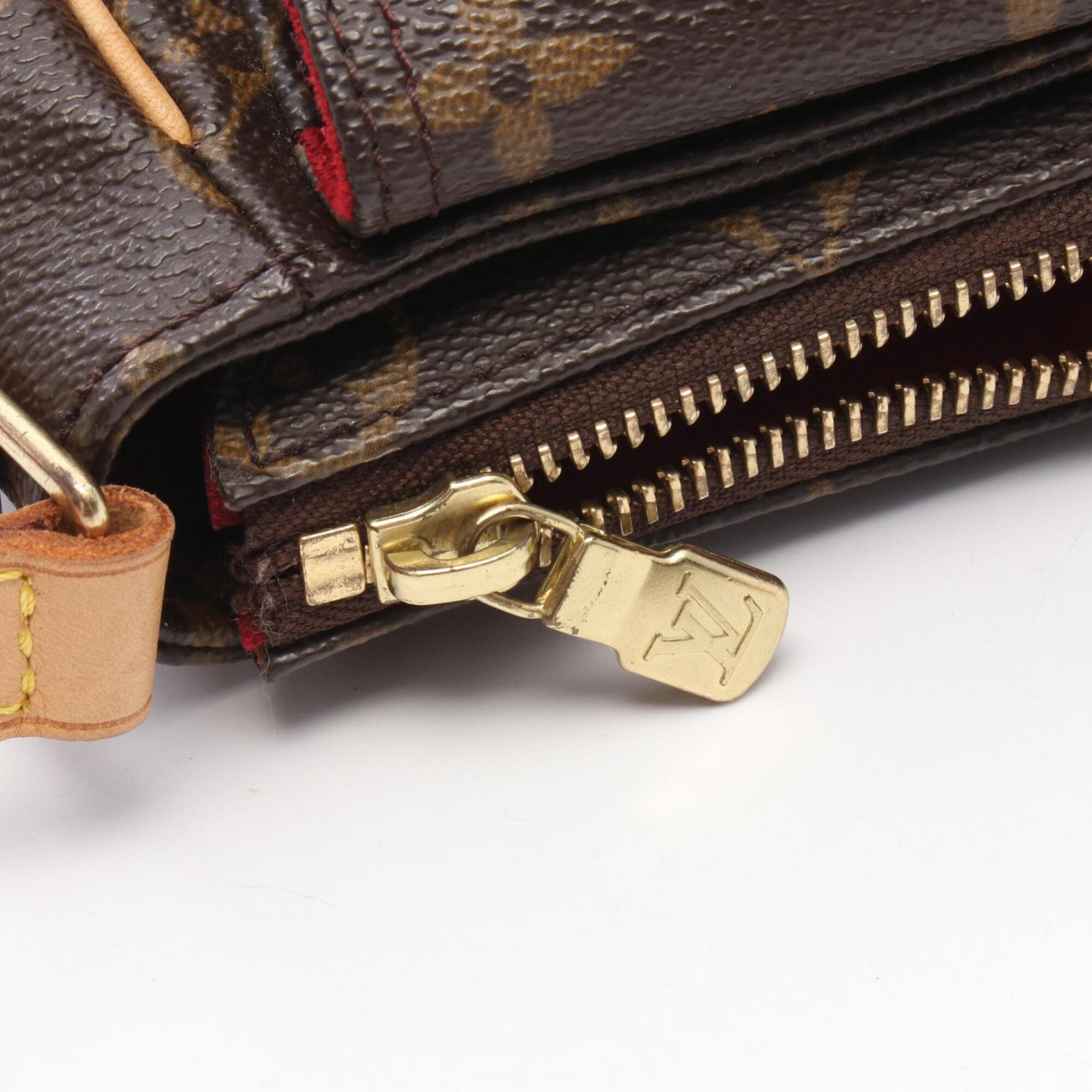 Louis Vuitton Brown Monogram Coated Canvas Handbag Shoulder Bag (Pre-Owned)