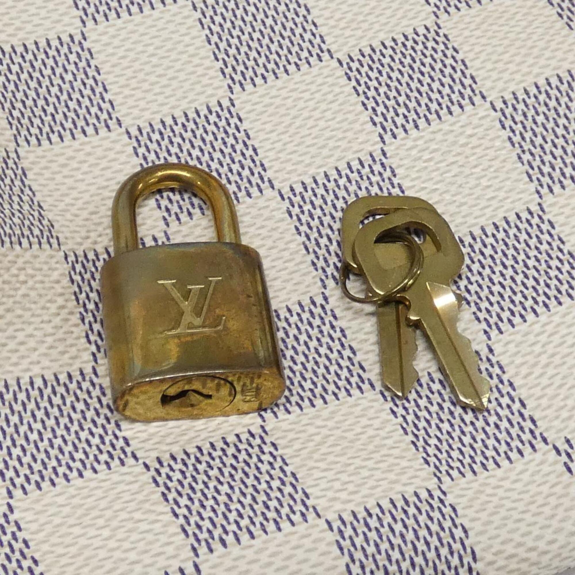 Louis Vuitton Azur Coated Canvas Boston Bag (Pre-Owned)