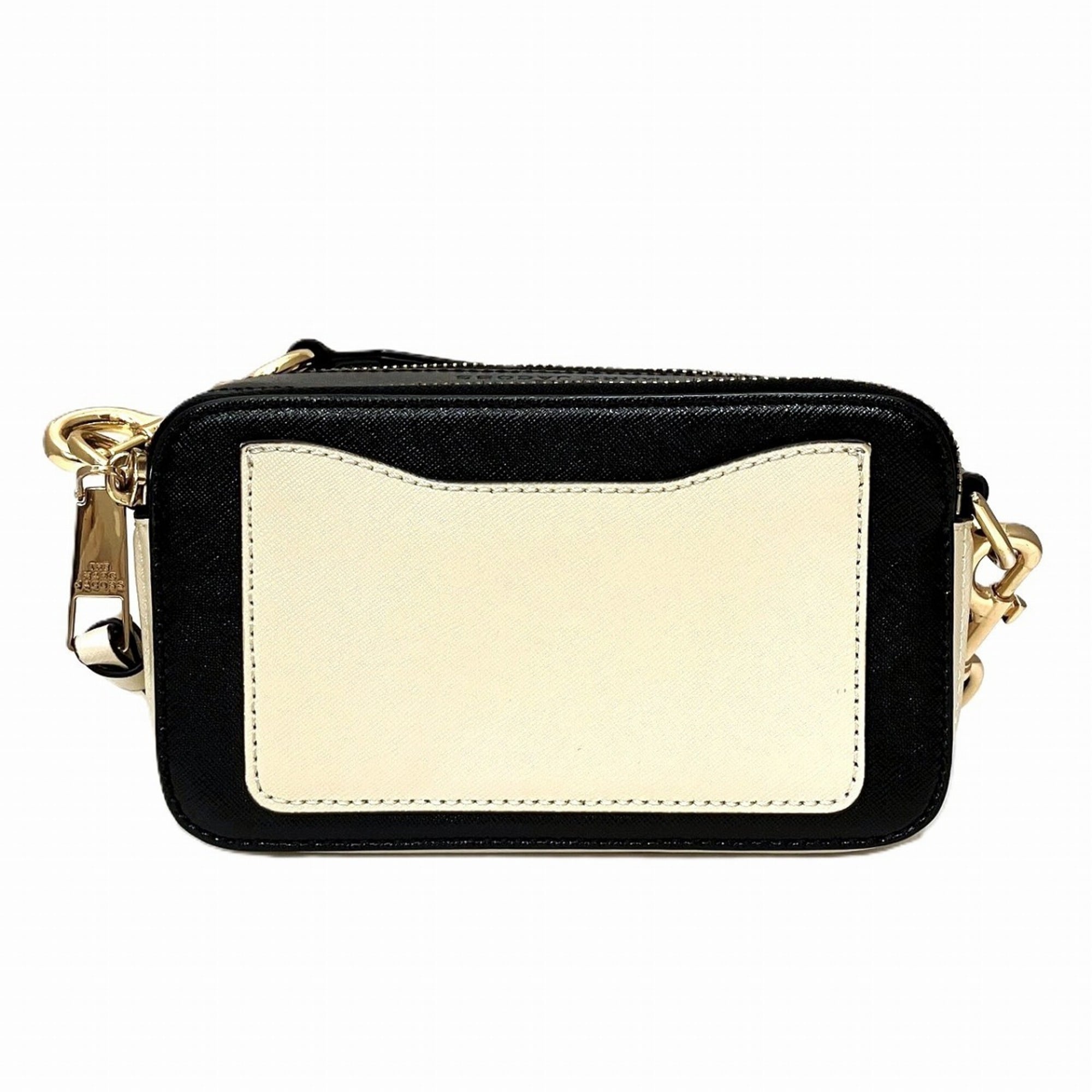 Marc Jacobs Beige Black Leather Shoulder Bag (Pre-Owned)