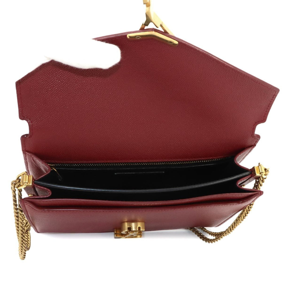 Saint Laurent Red Color Leather Handbag Shoulder Bag (Pre-Owned)