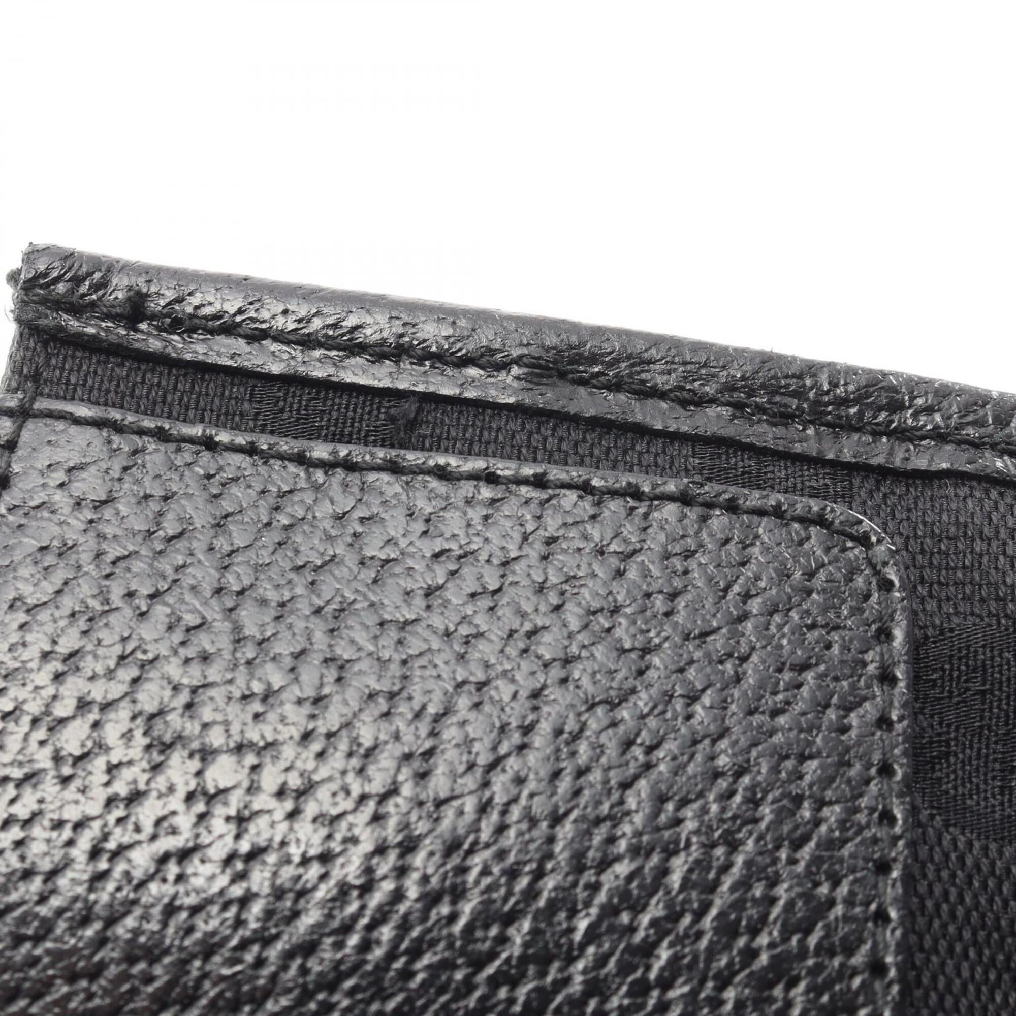 Gucci Black Gg Canvas Leather Handbag Shoulder Bag (Pre-Owned)