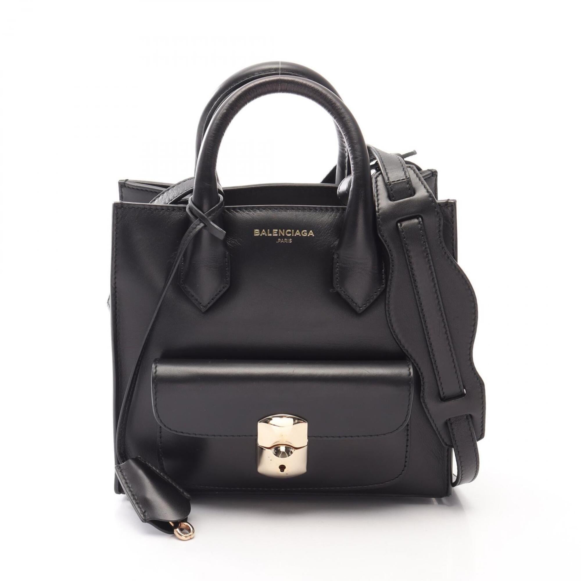 Balenciaga Black Leather Handbag (Pre-Owned)