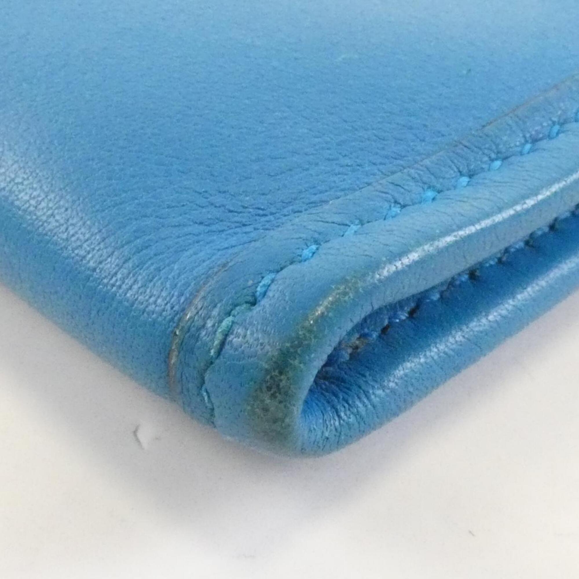 Hermes Blue Swift Leather Long Wallet (Bi-Fold) (Pre-Owned)