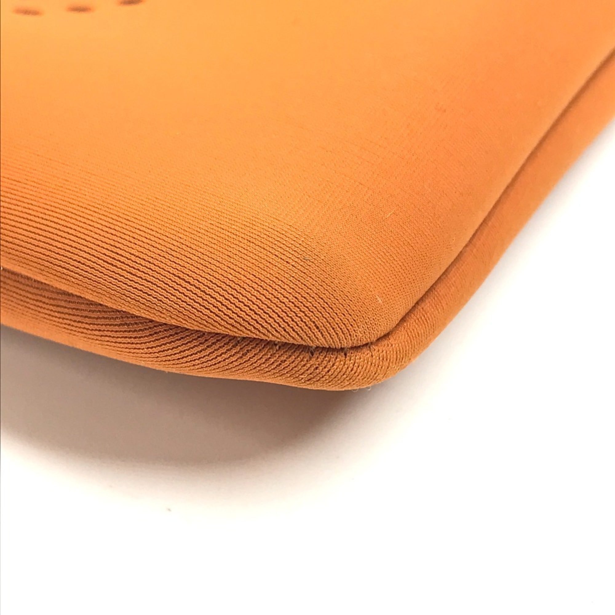 Hermes Orange Polyamide Clutch Bag Pouch (Pre-Owned)