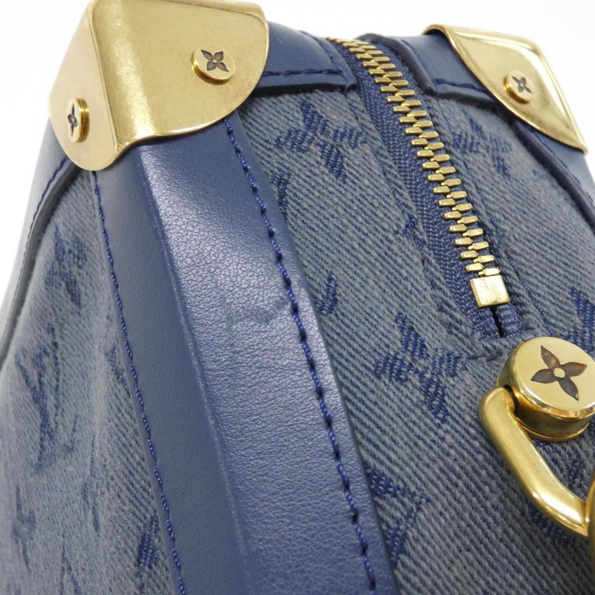 Louis Vuitton Navy Denim Shoulder Bag (Pre-Owned)