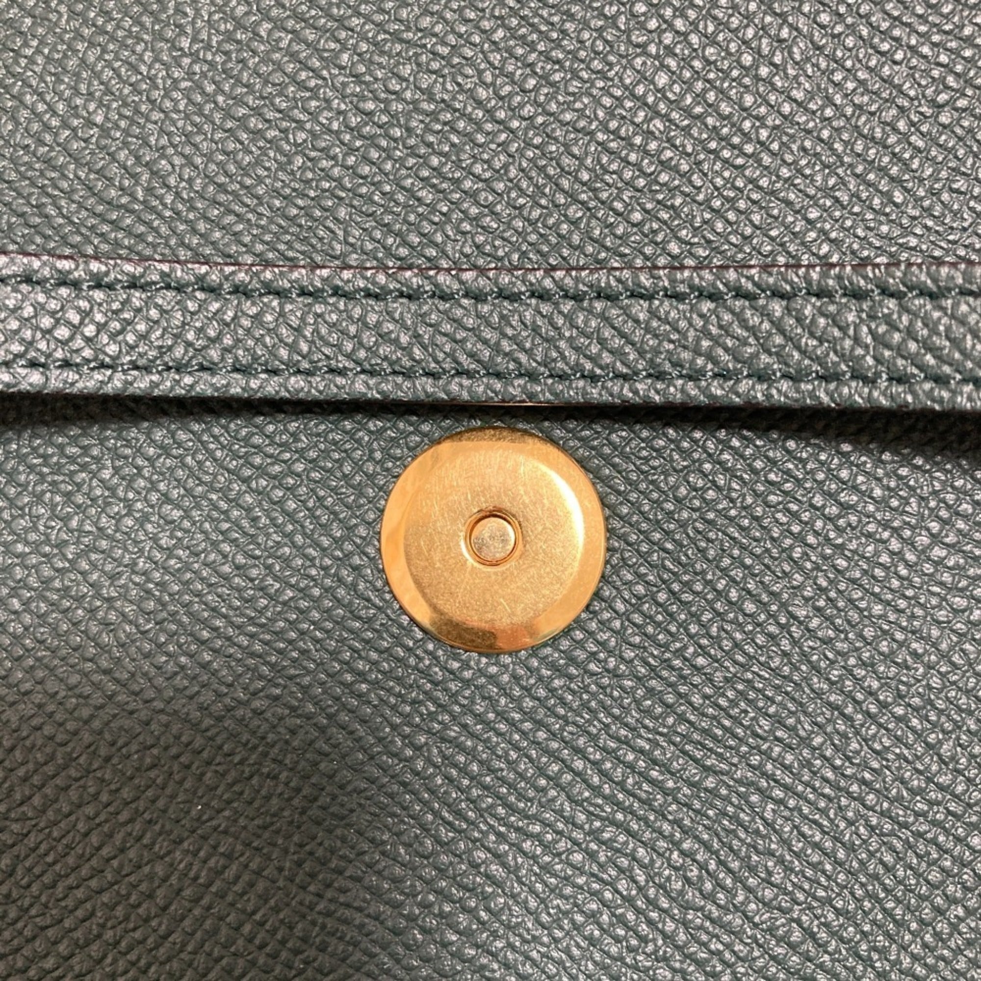 Celine Green Suede Handbag Shoulder Bag (Pre-Owned)