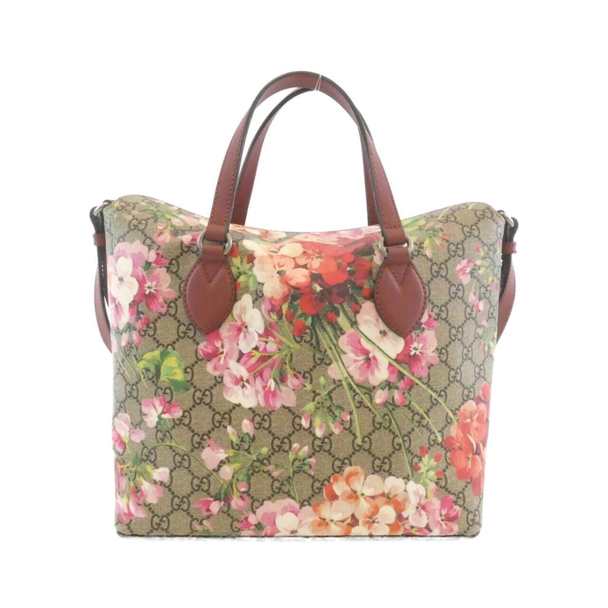 Gucci Beige Gg Supreme Canvas Handbag (Pre-Owned)