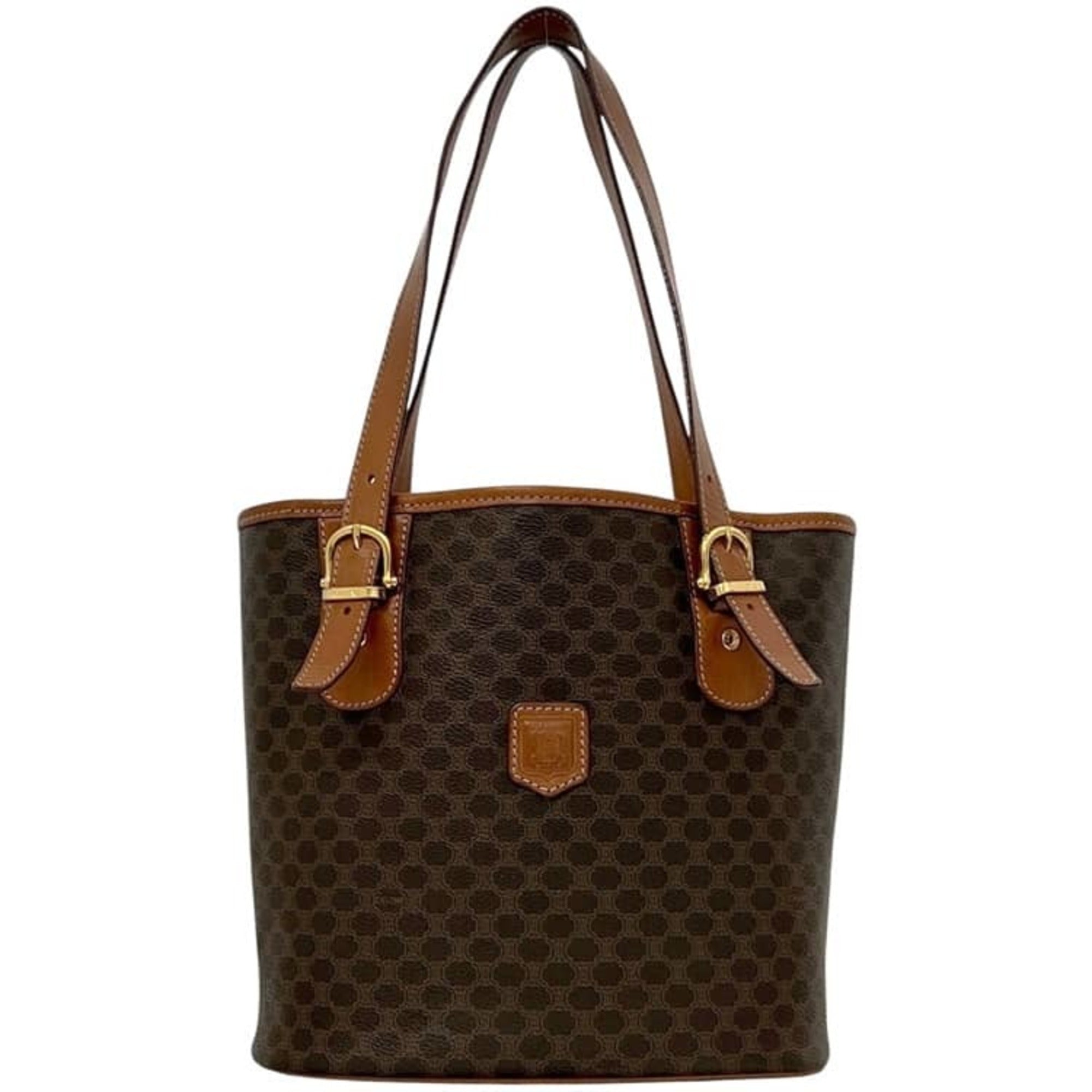 Celine Brown Pvc Leather Tote Bag (Pre-Owned)