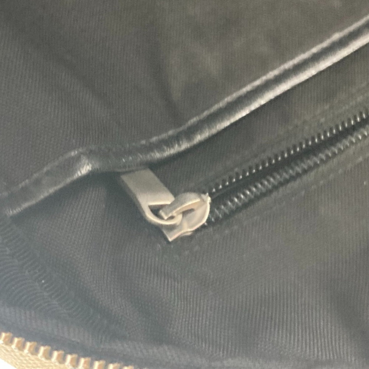 Saint Laurent Beige Black Coated Canvas Leather Backpack (Pre-Owned)
