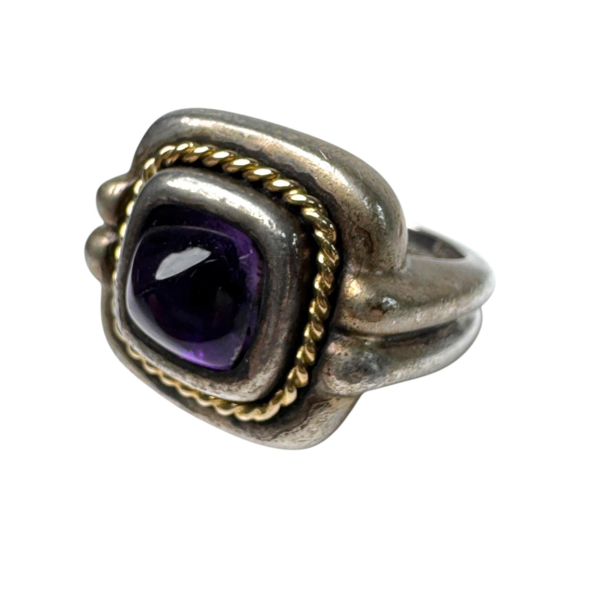 Tiffany Gold Silver Purple Gold (18K) Silver 925 Band Ring (Pre-Owned)