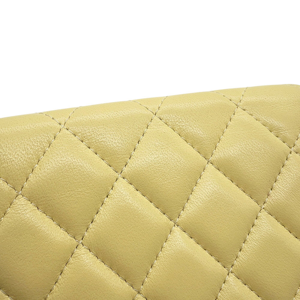 Chanel Yellow Leather Handbag Shoulder Bag (Pre-Owned)