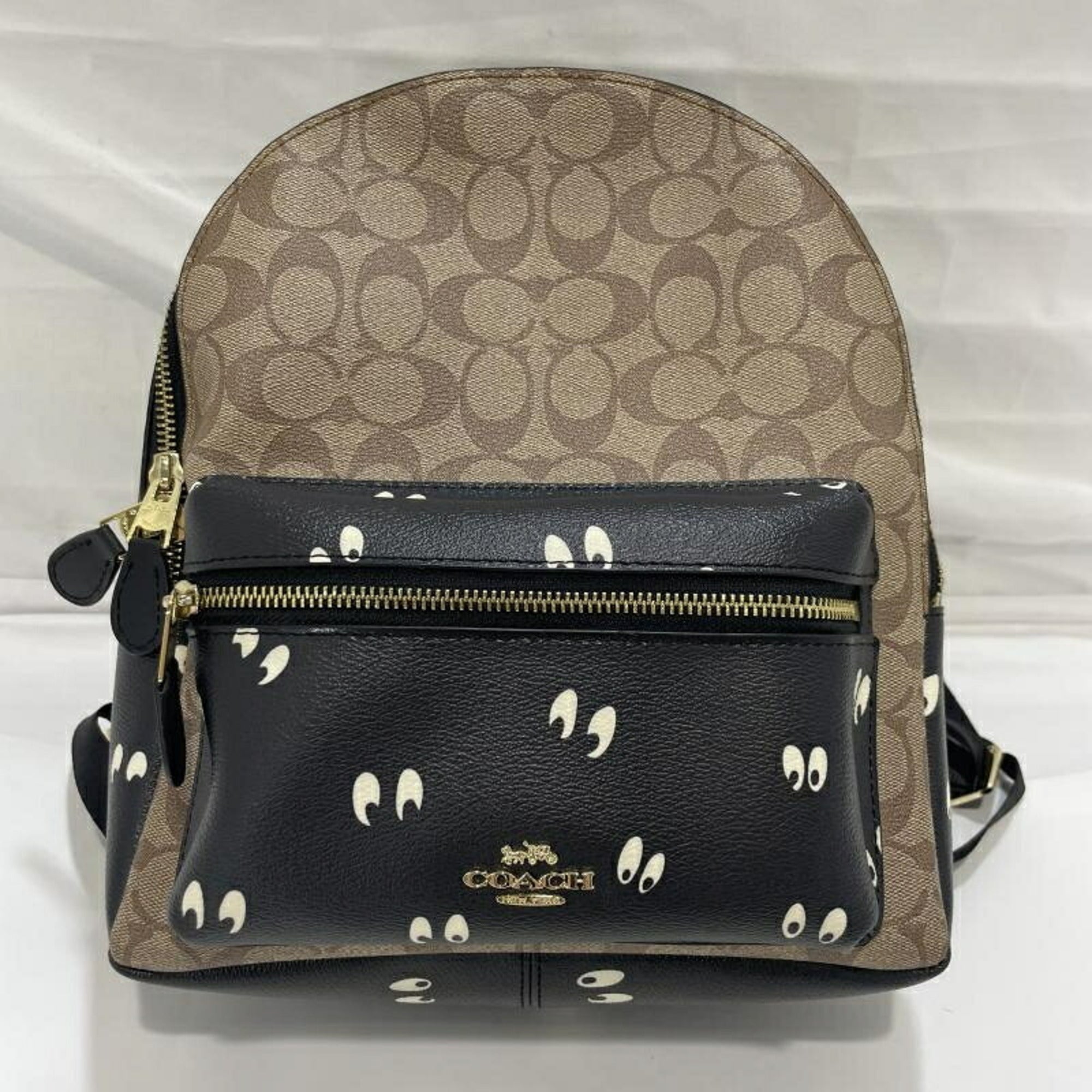 Coach Black Brown Backpack (Pre-Owned)