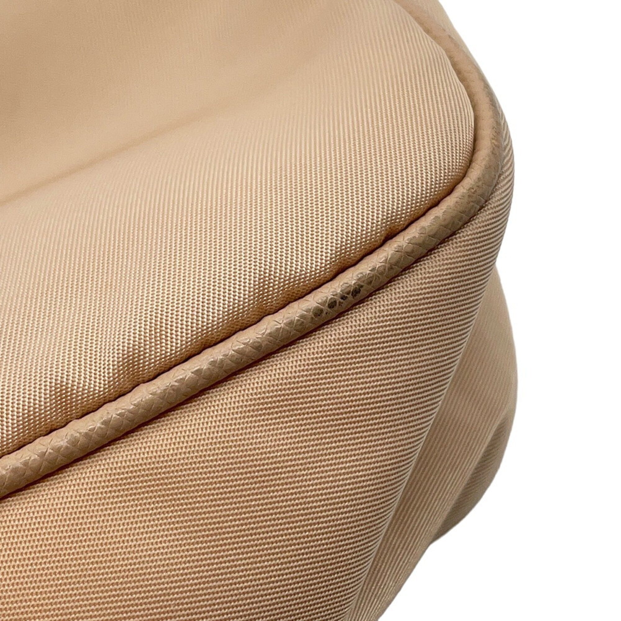 Prada Beige Nylon Handbag Shoulder Bag (Pre-Owned)