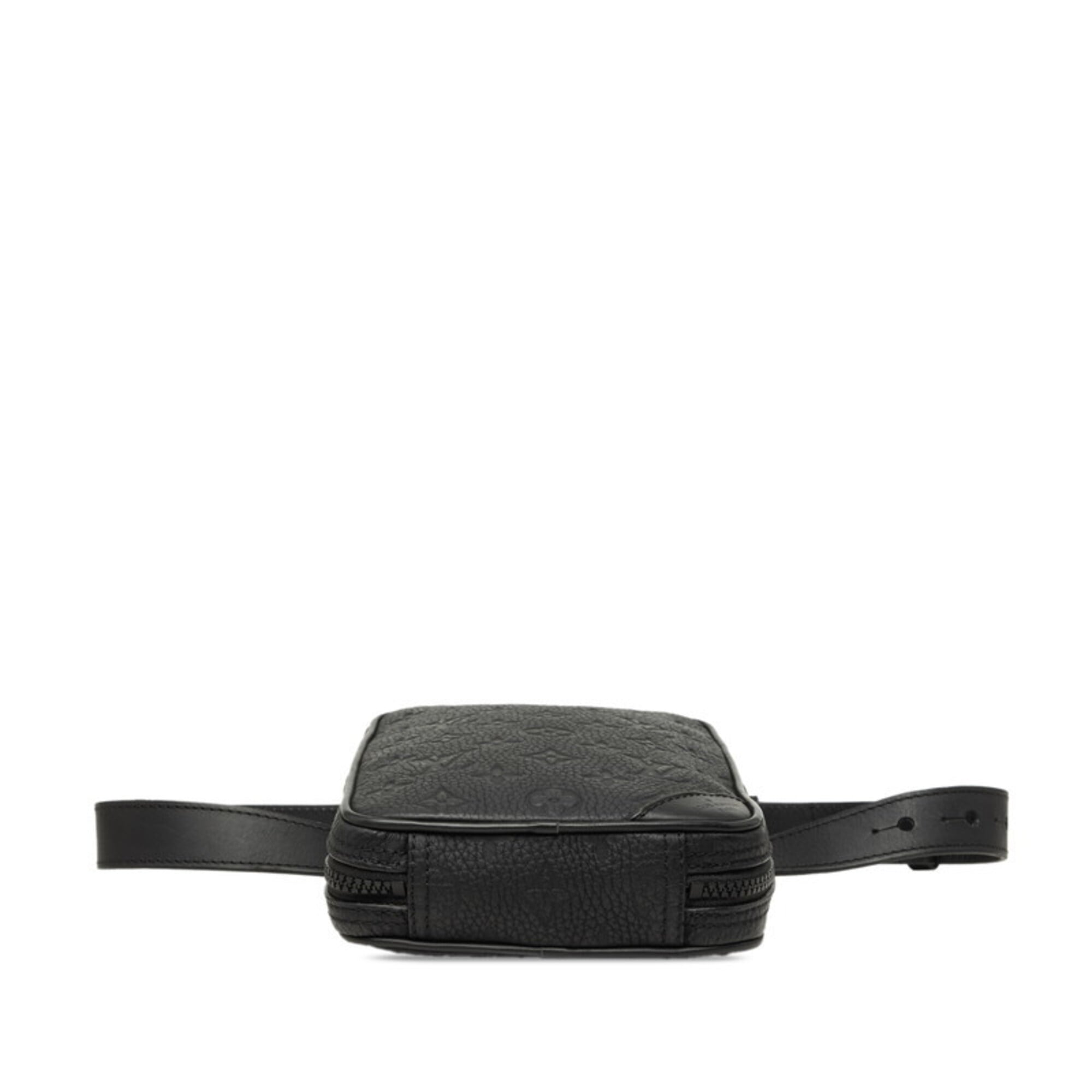 Louis Vuitton Black Noir Leather Shoulder Bag Sling Bag (Pre-Owned)